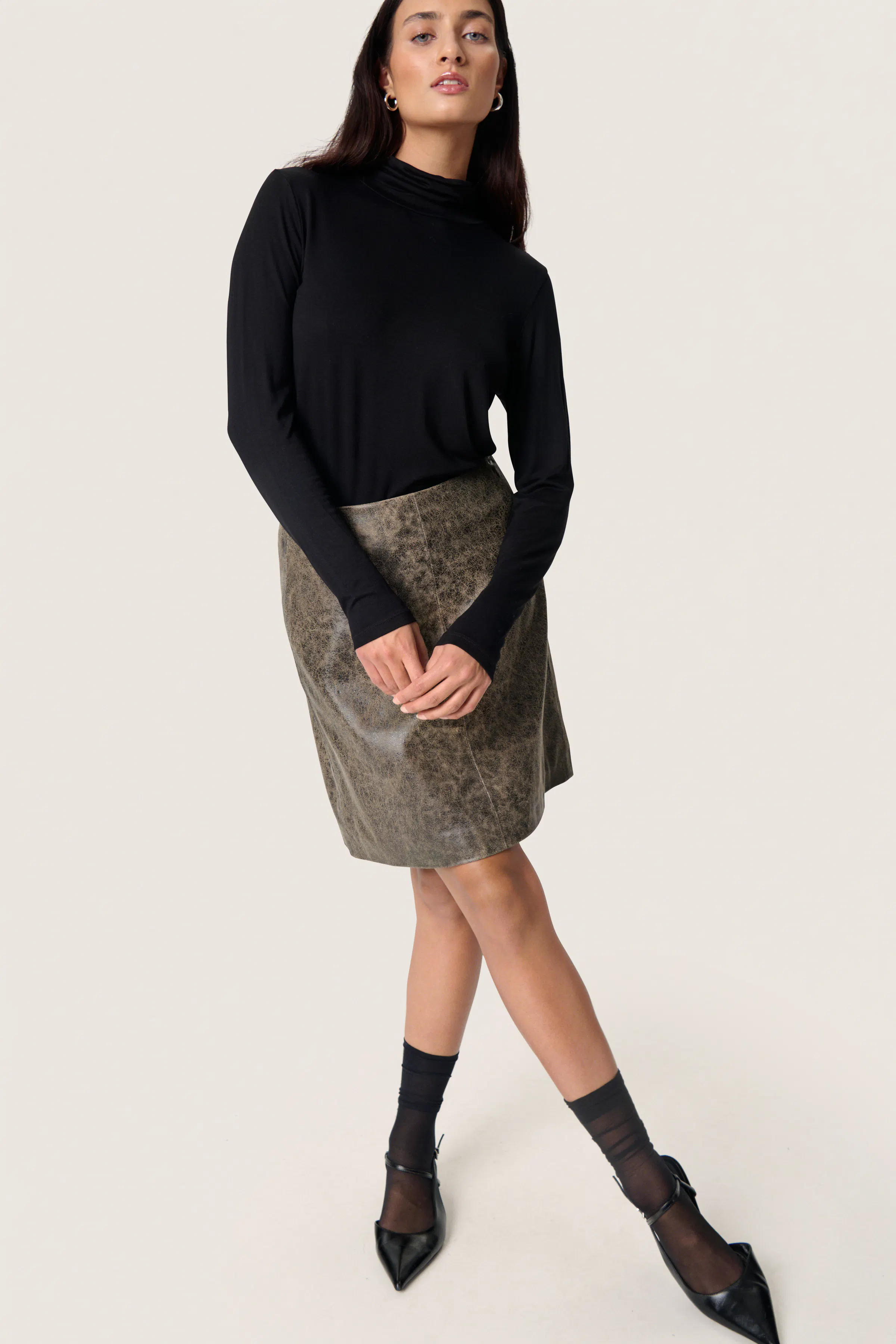 SLIsabeau Skjørt LOOKBOOK FRONT 30408830-304226
