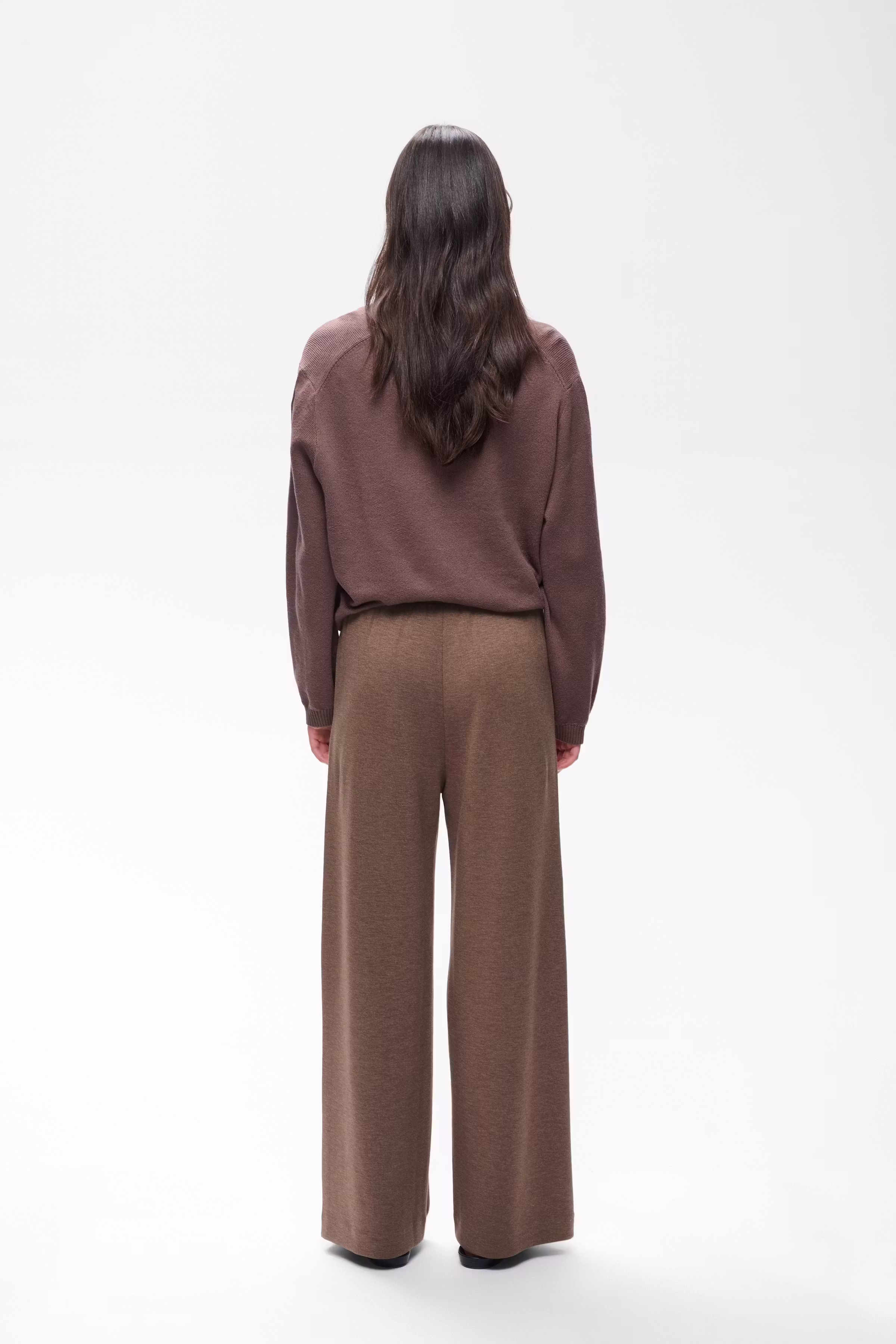 GincetteIW Melange Trousers LOOKBOOK BACK 30110741-1813071