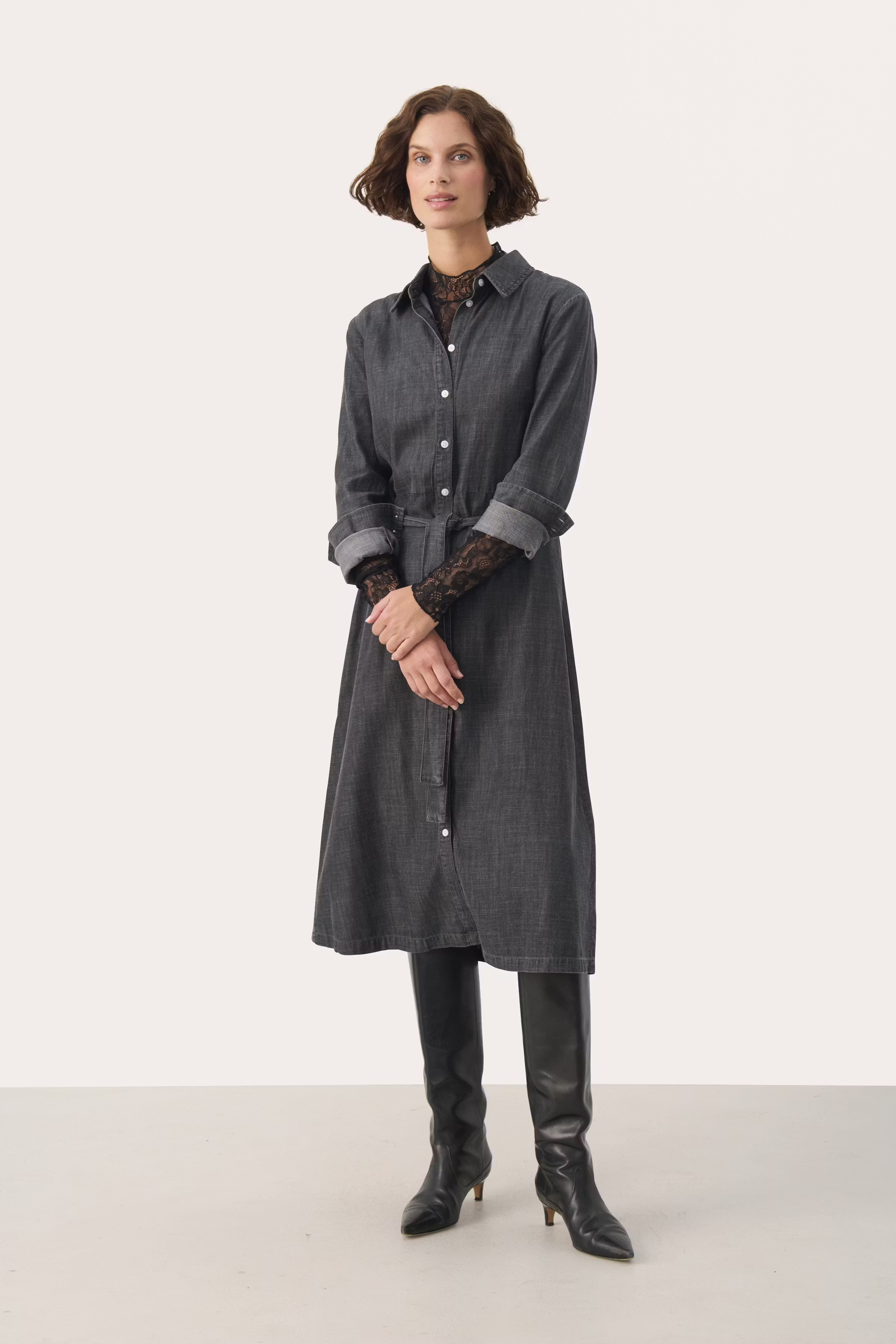 CirkePW Denim Kleid LOOKBOOK BACK 30307939-300148