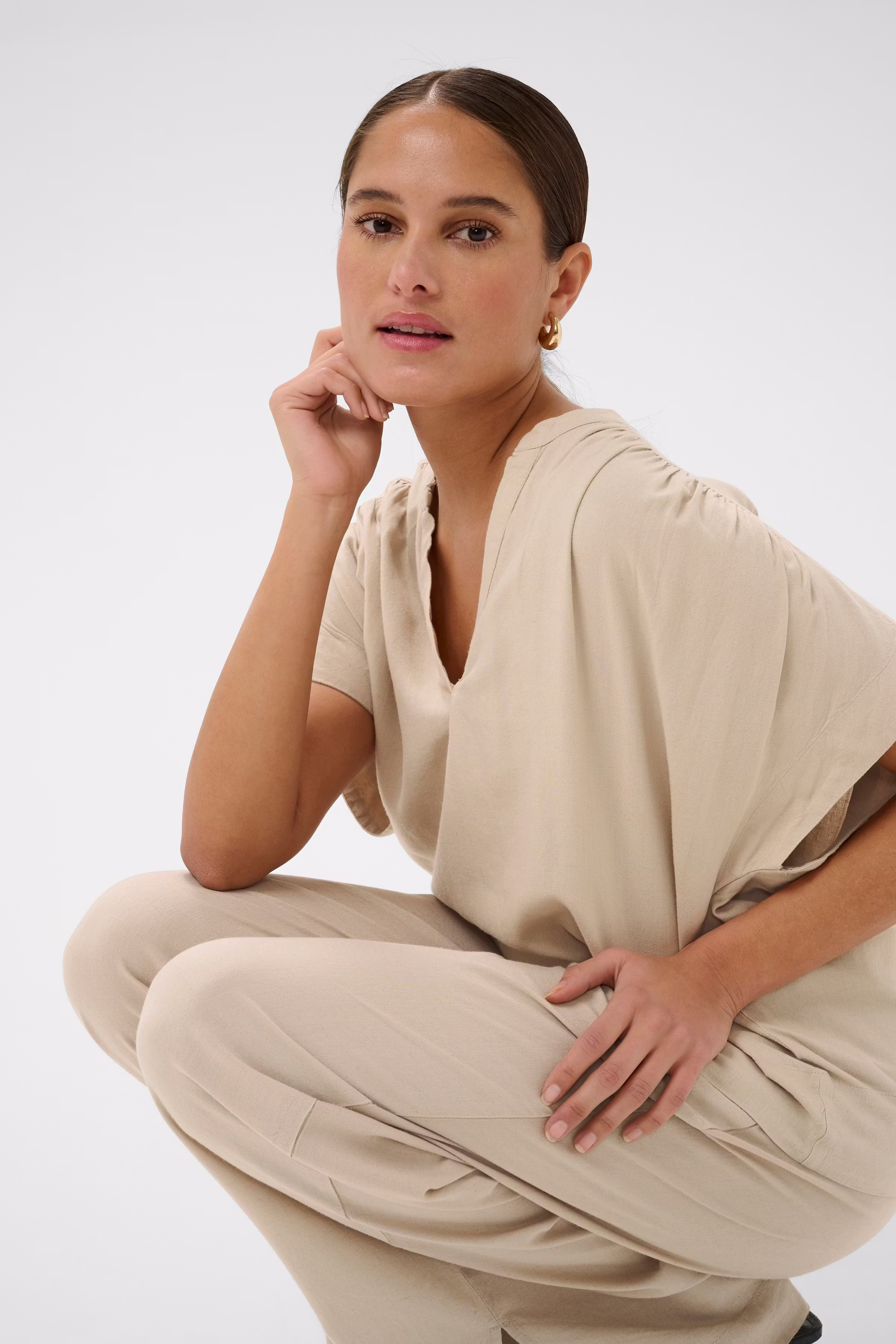 KAmilia Linen Top LOOKBOOK DETAIL 10509670-151305