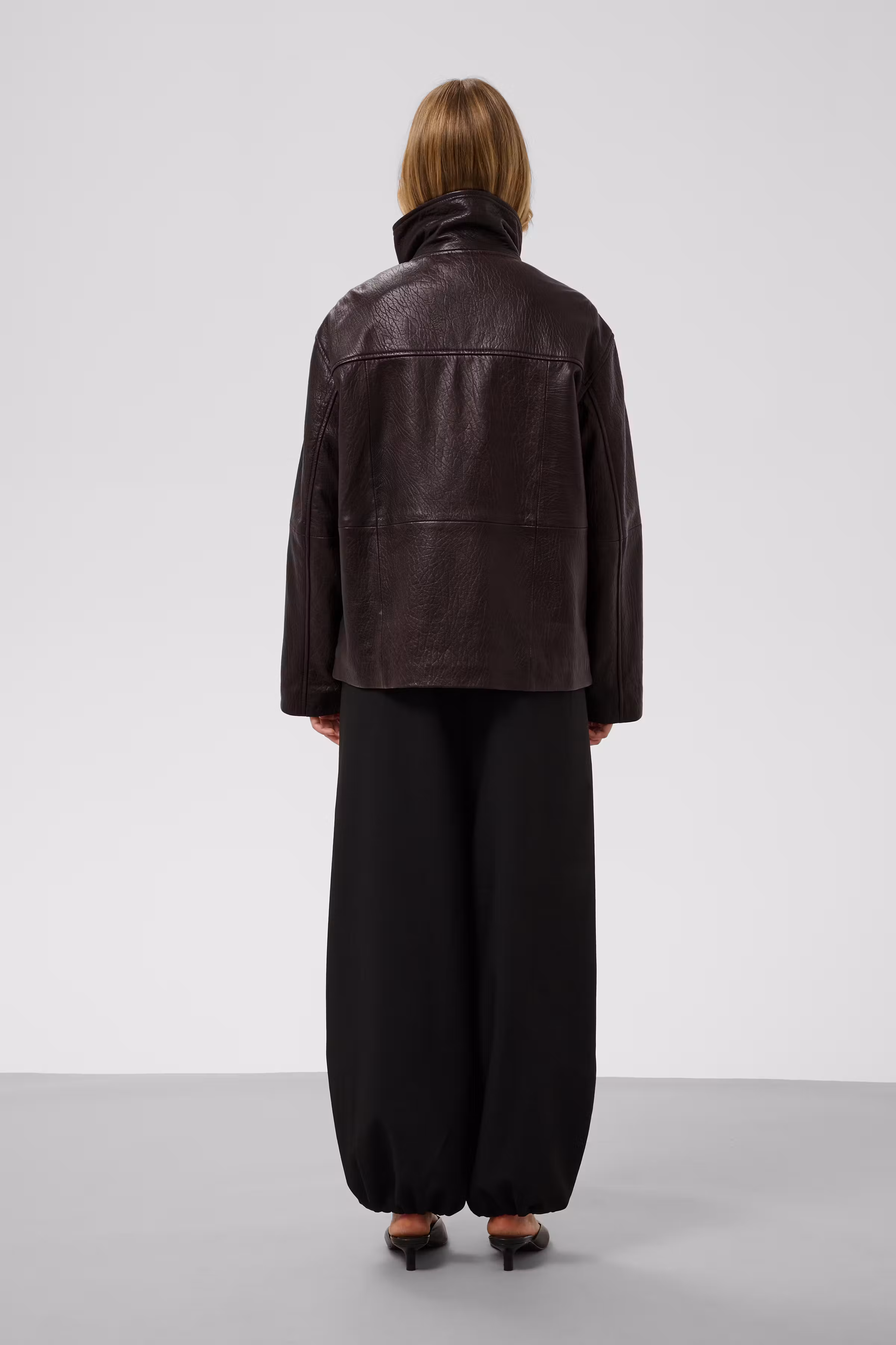 SLGinnie Casual Leather Jacket LOOKBOOK BACK 30409430-191018