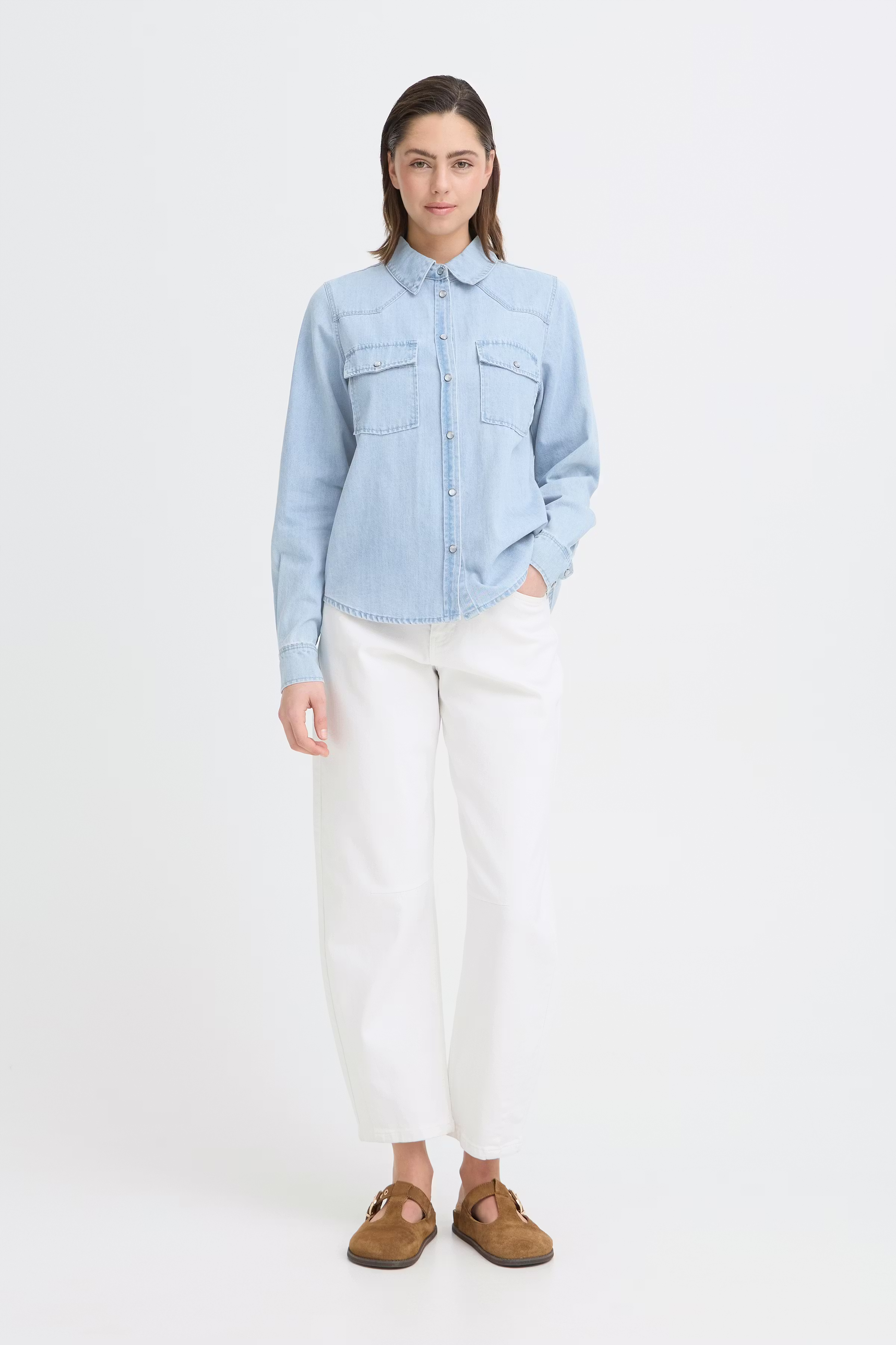 PZBROOKLYN Skjorte LOOKBOOK FRONT 50210455-200008