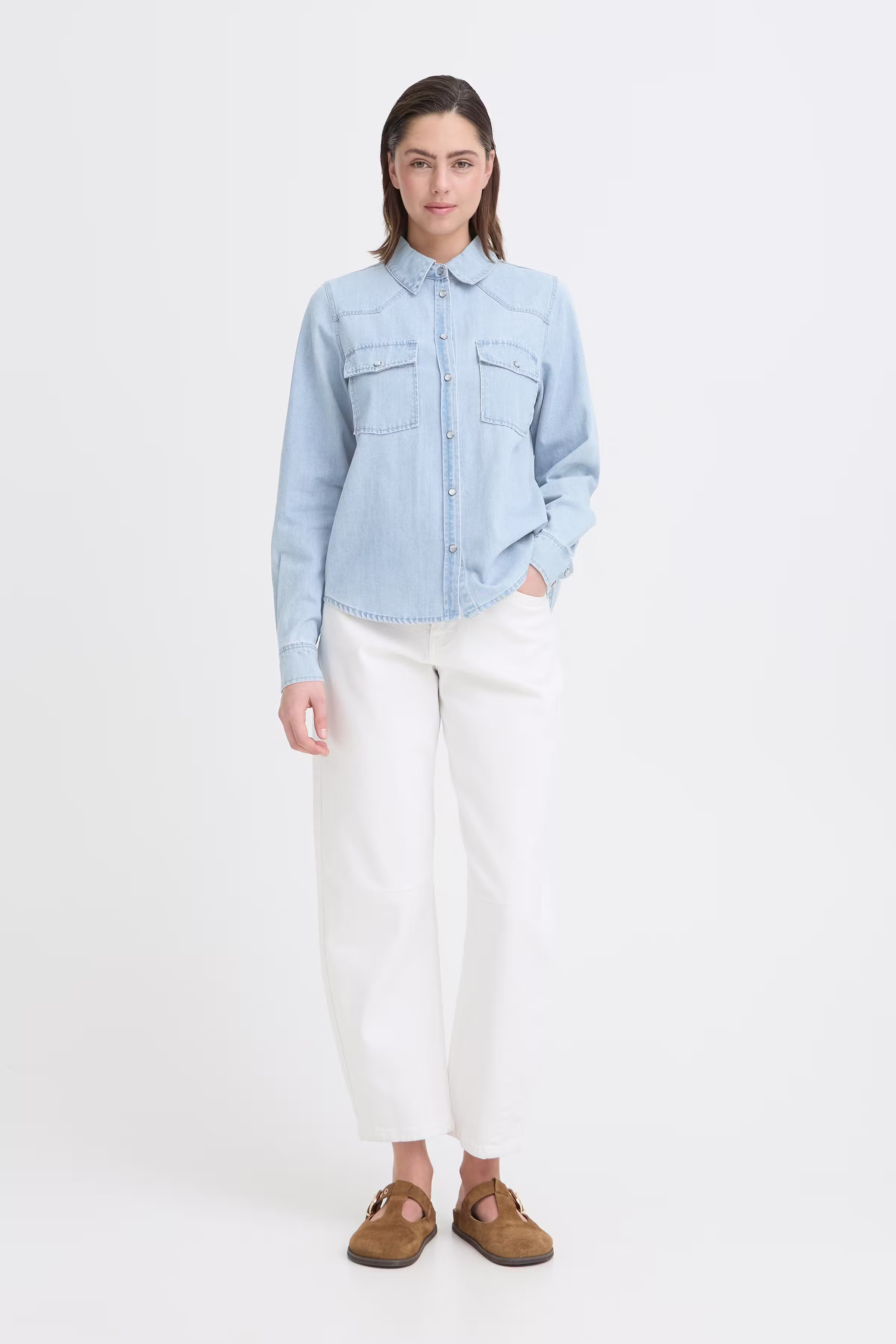 PZBROOKLYN Skjorte LOOKBOOK FRONT 50210455-200008