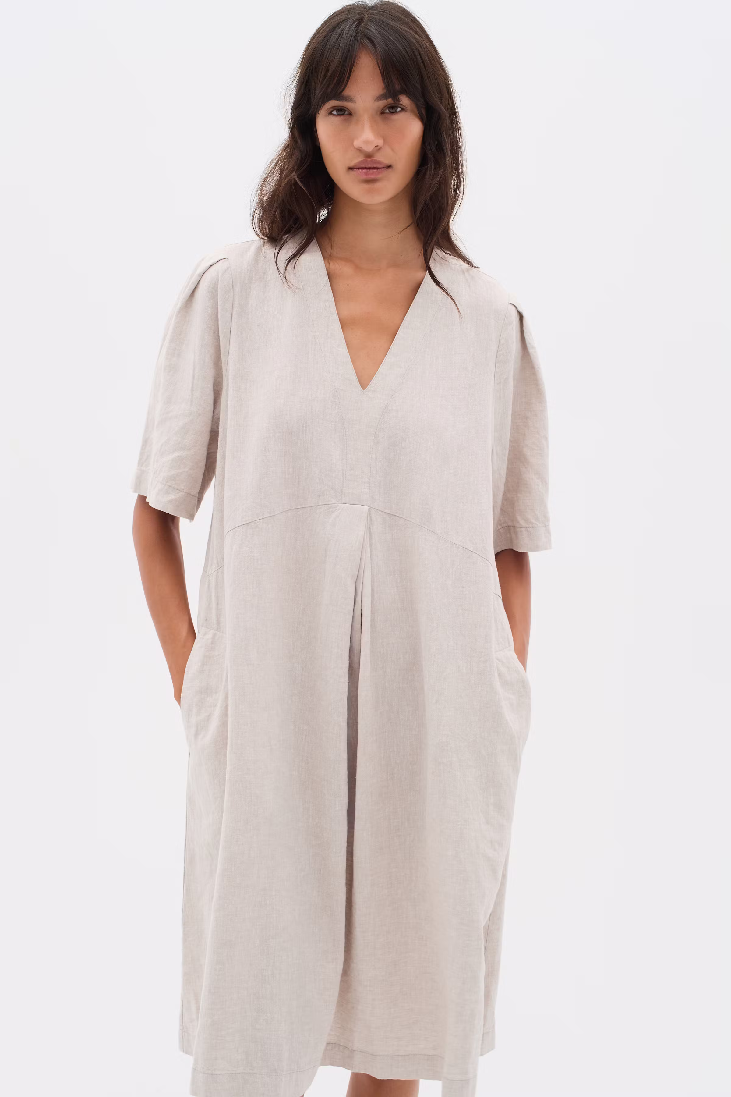 RimoneIW Linen Dress LOOKBOOK FRONT 30110365-1304031