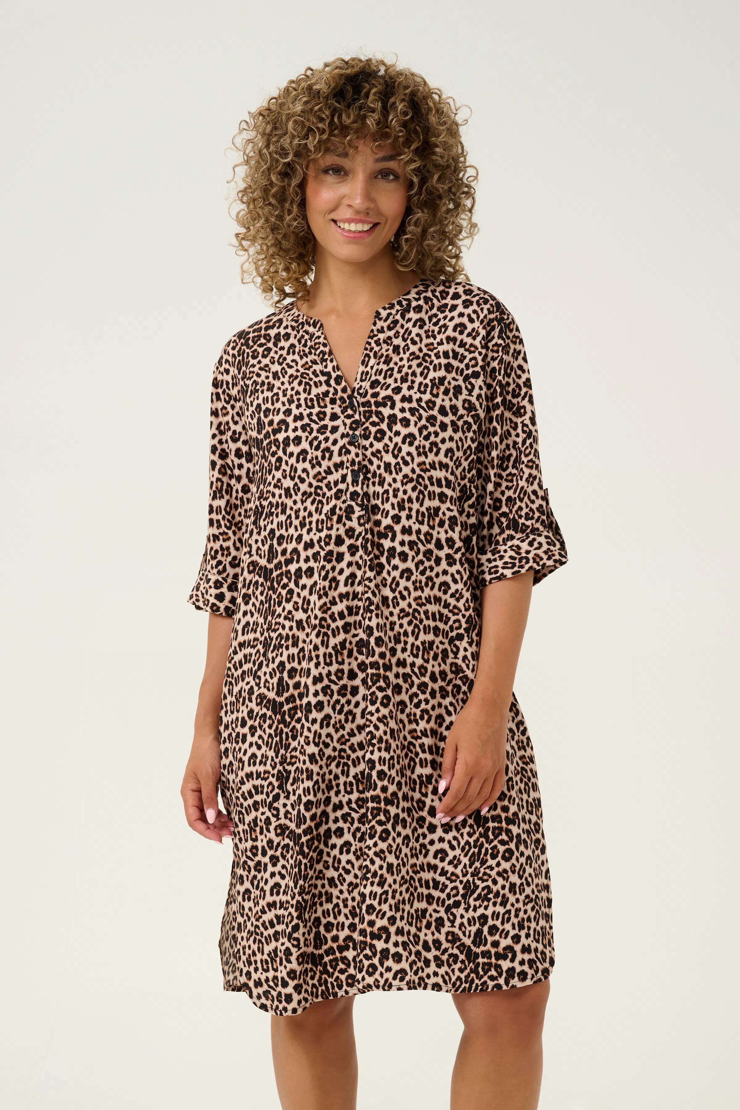 CRTiah Leopard kjole LOOKBOOK FRONT 10613379-103779