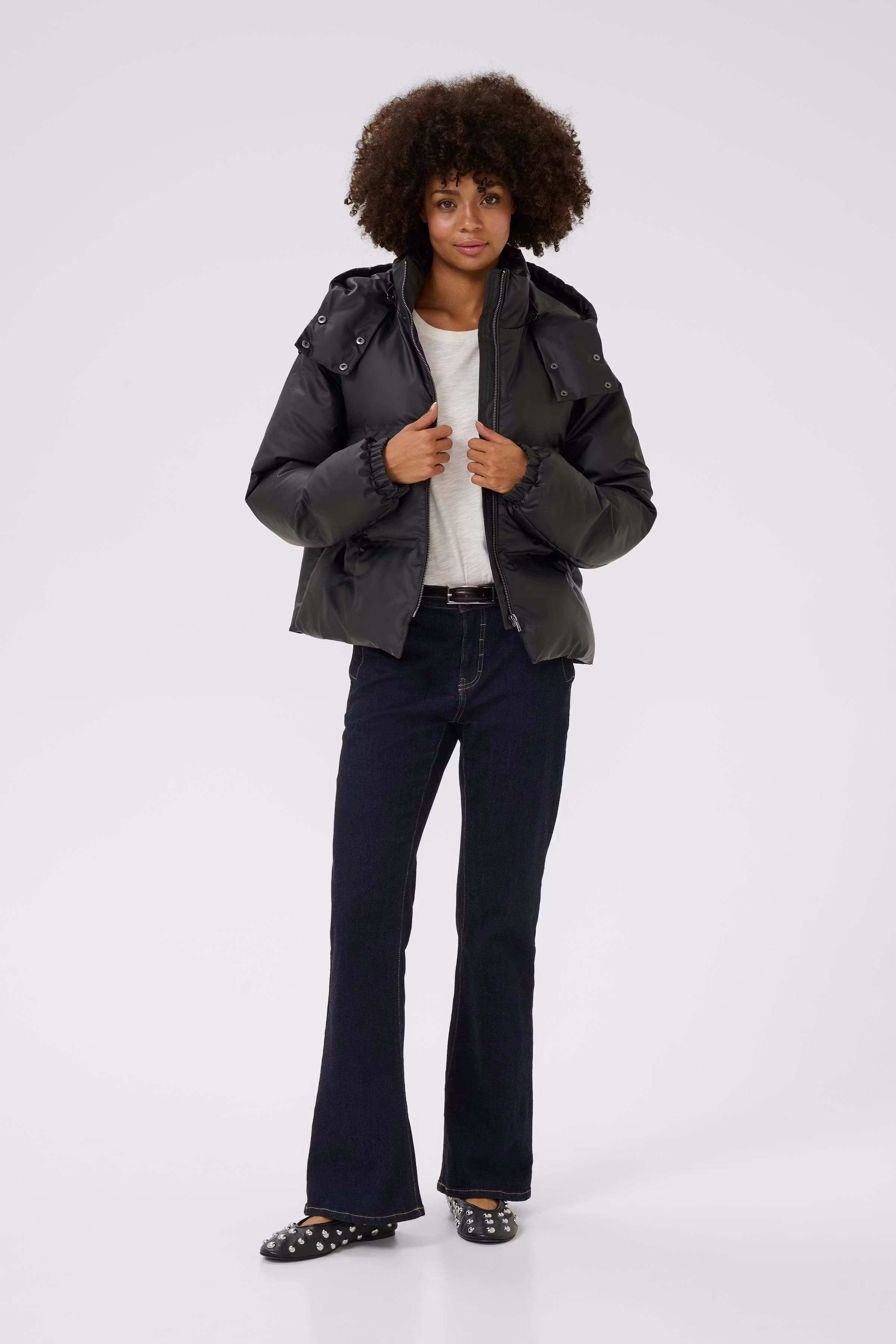 CUcelinda Korte pufferjas LOOKBOOK FRONT 50112028-500012