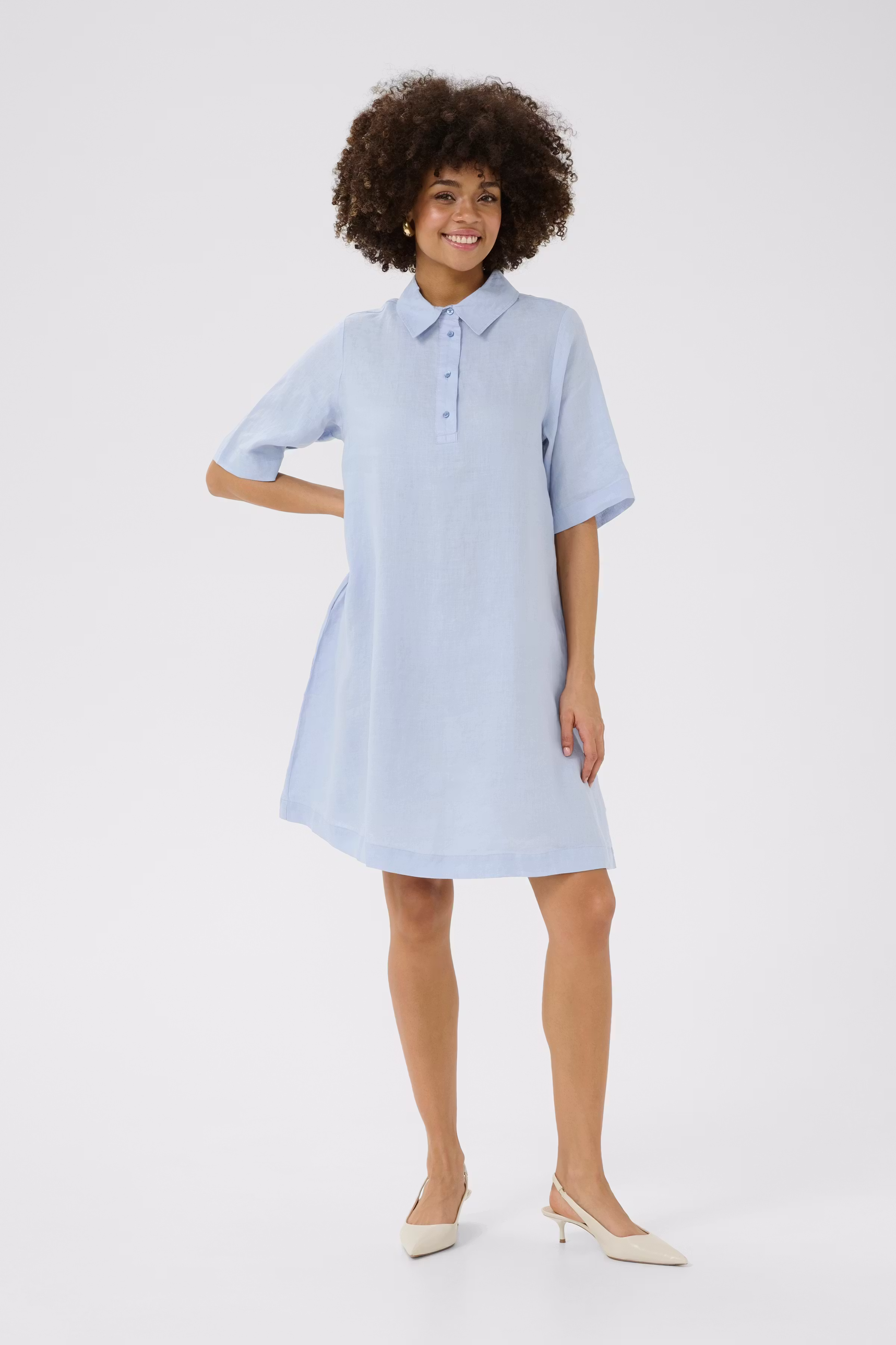 CUnyssa 100% Hørkjole LOOKBOOK FRONT 50111696-164019