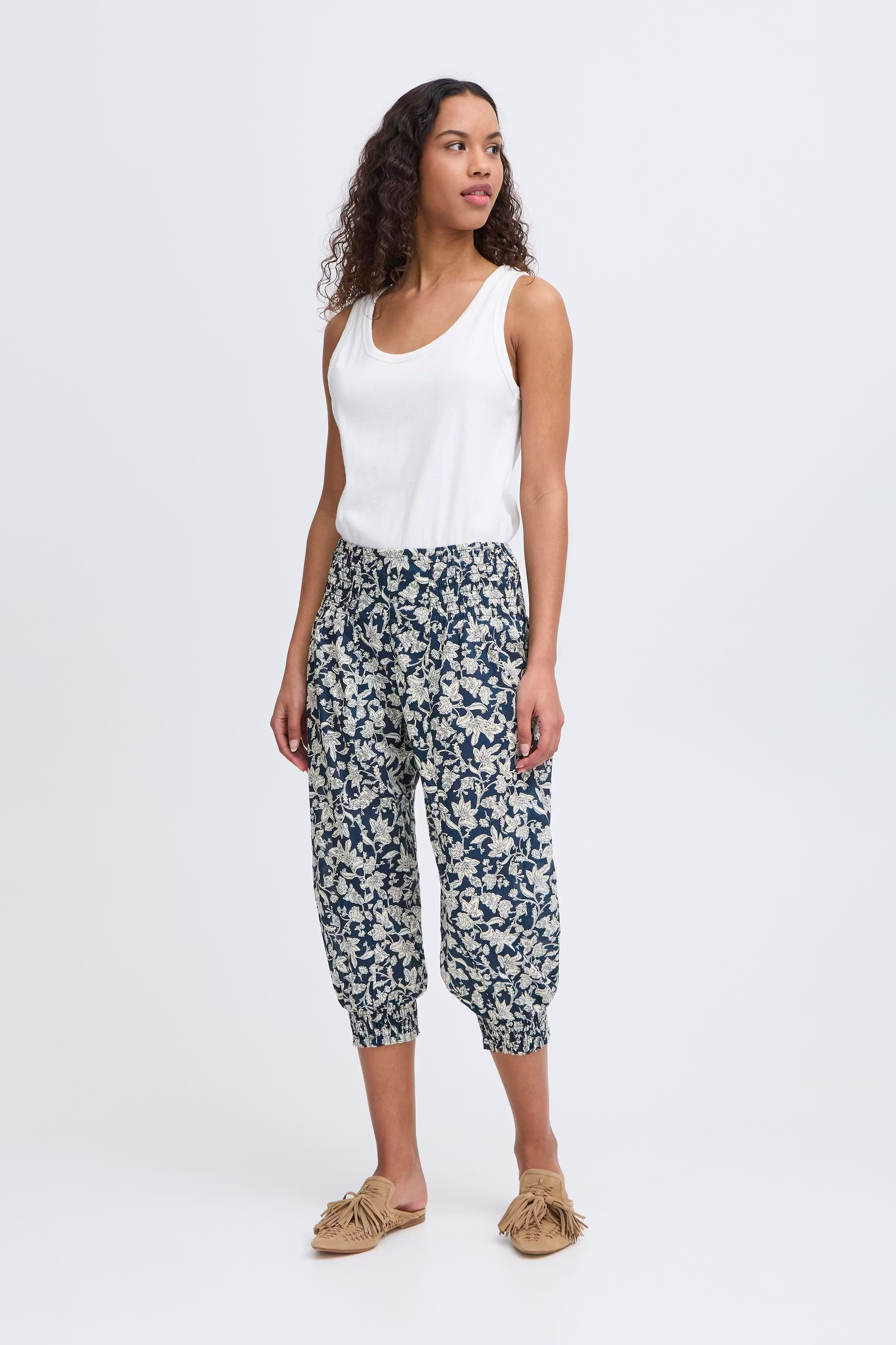 PZJILL Wide Capri Trousers LOOKBOOK FRONT 50200339-205181
