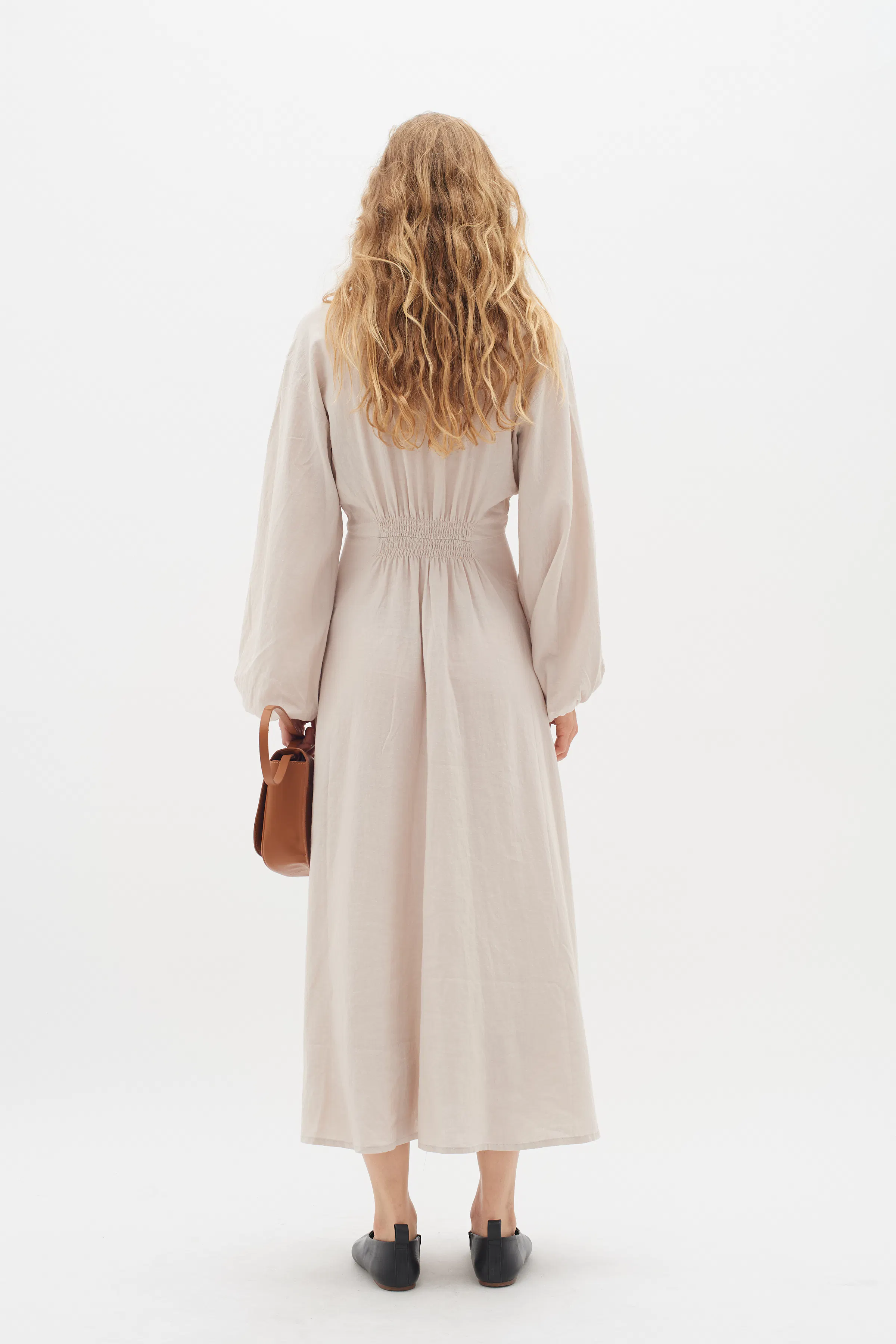 PattieIW Hør Kjole LOOKBOOK BACK 30109186-130403
