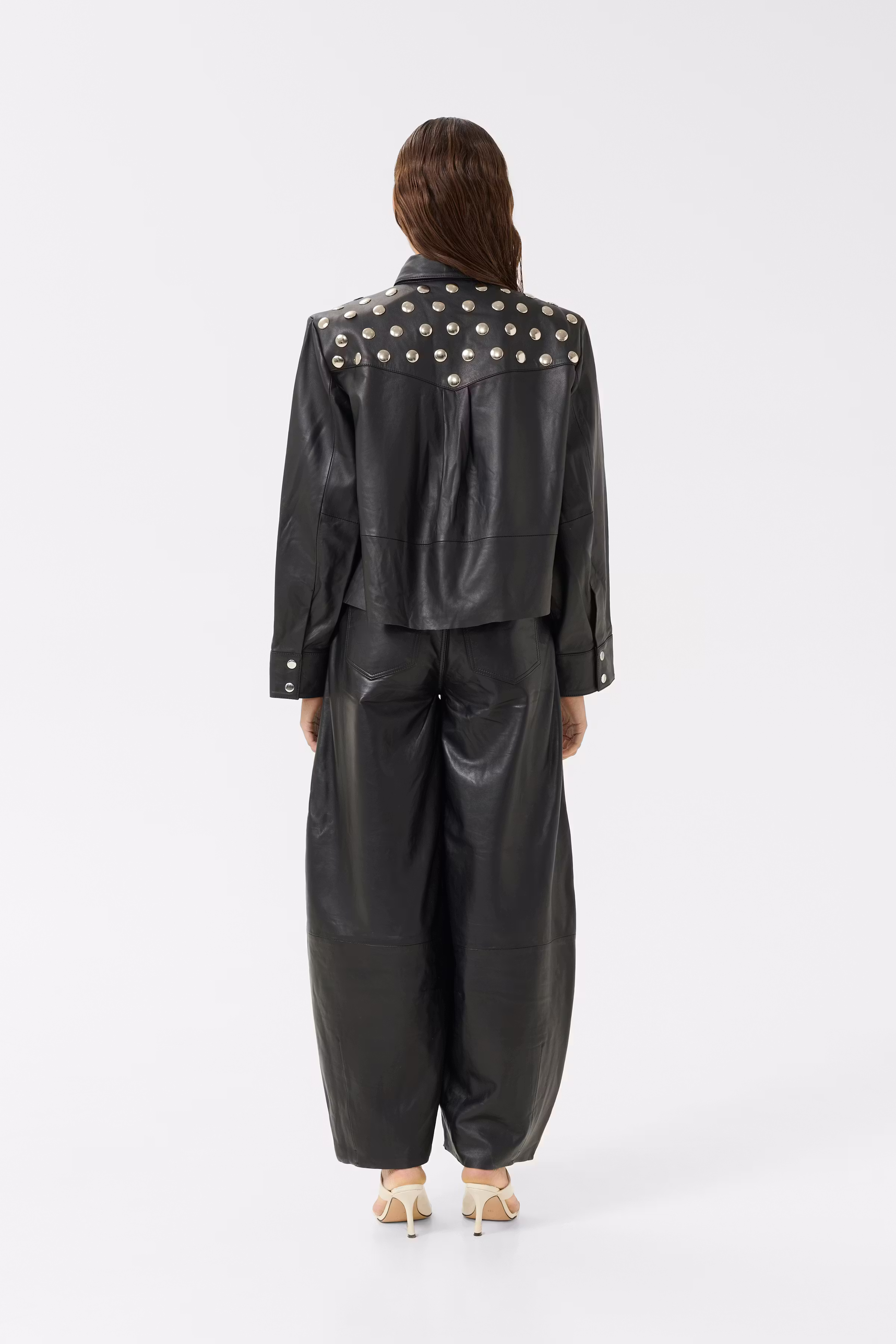 GZrio Leren overhemd LOOKBOOK BACK 10910464-100017