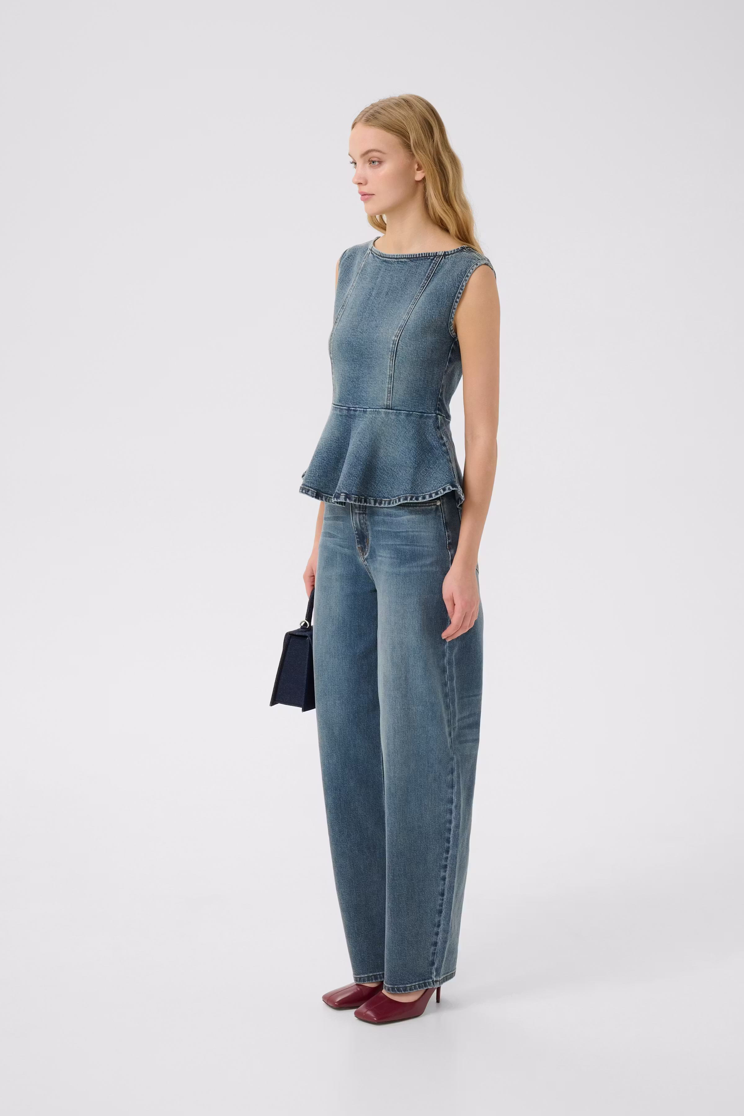 GZviva Denimtopp LOOKBOOK FRONT 10910572-108303