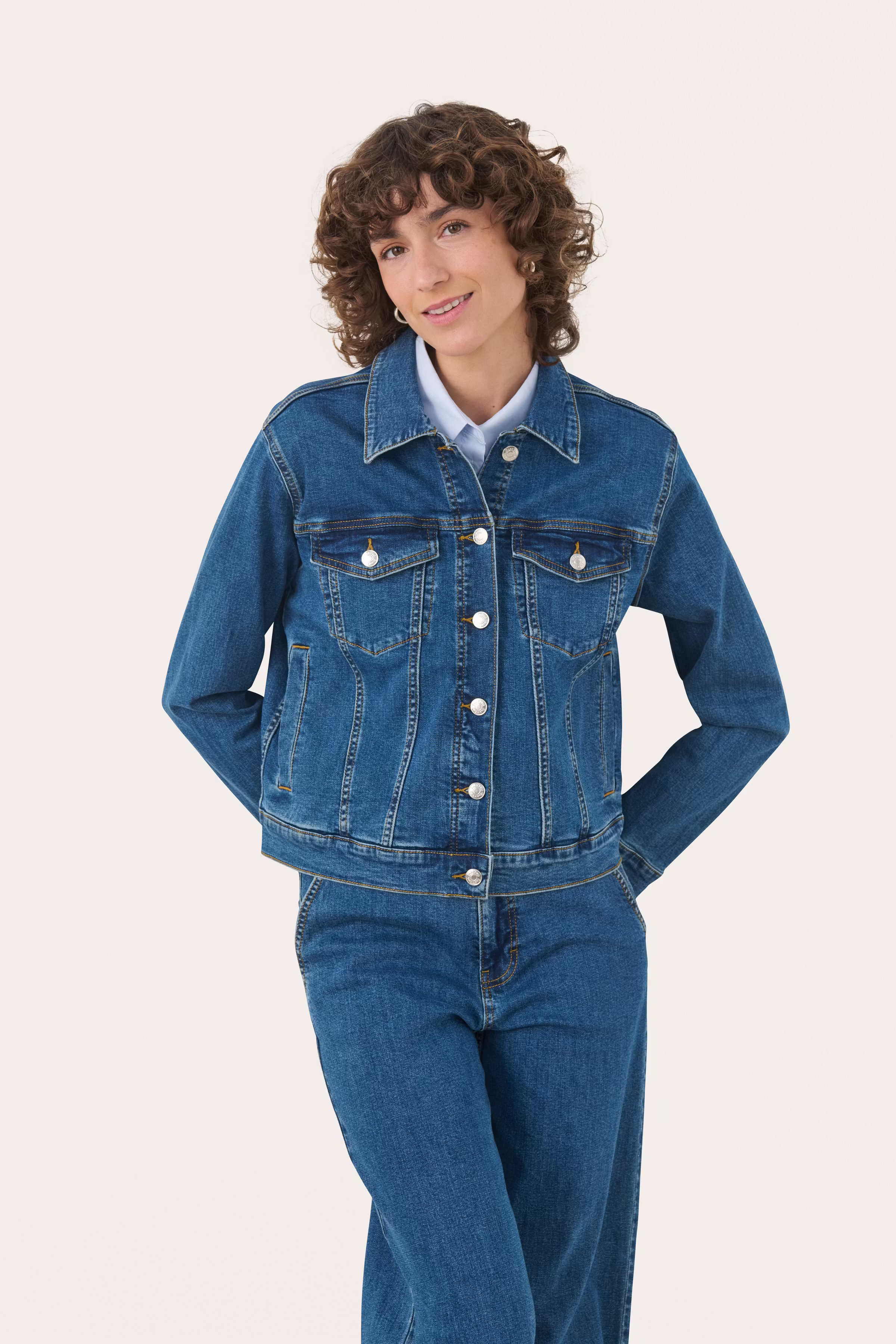 NicholiaPW Denimjakke LOOKBOOK FRONT 30309883-300157
