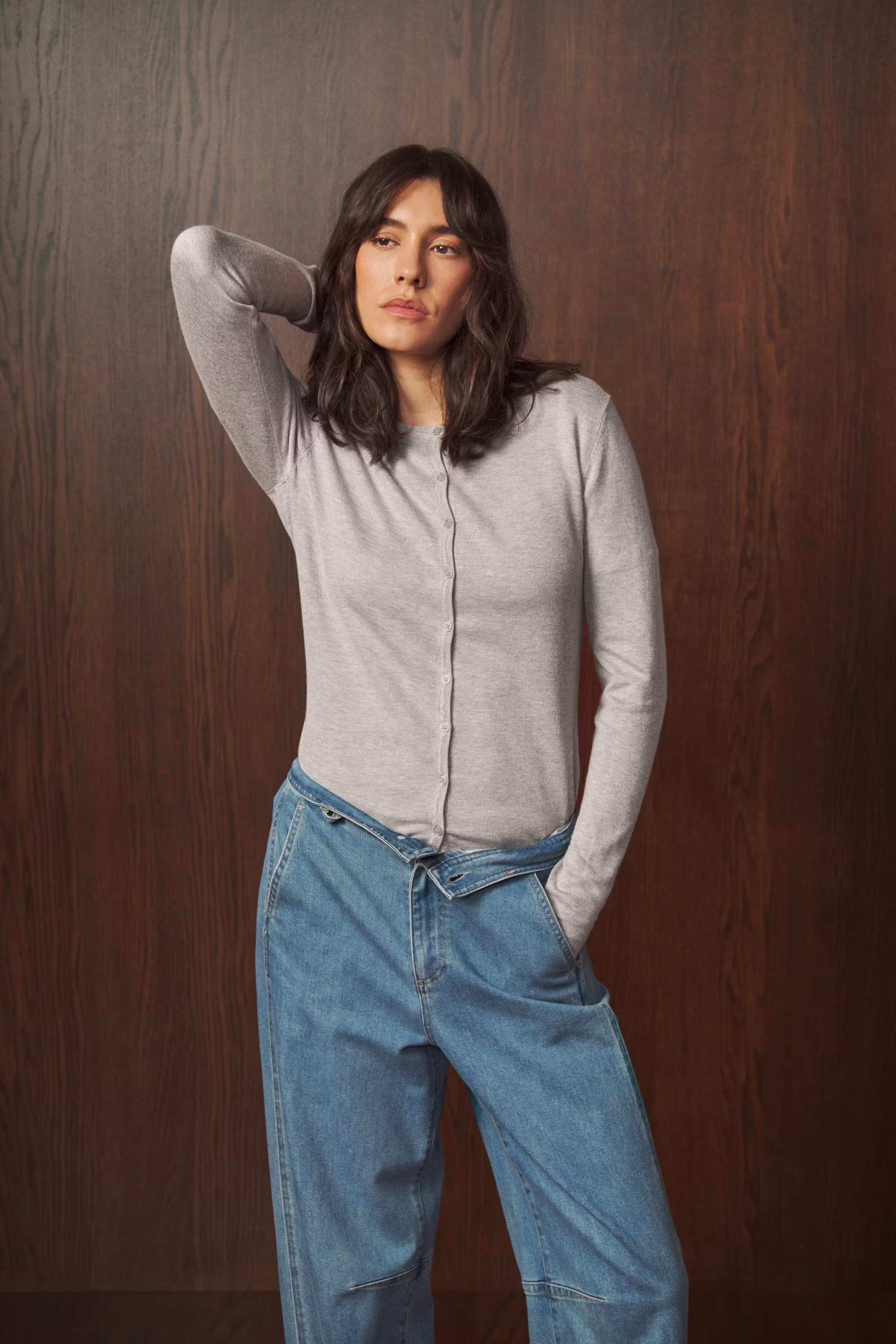 MilaSZ R-Neck Cardigan LOCATION NONE 30500005-1541011