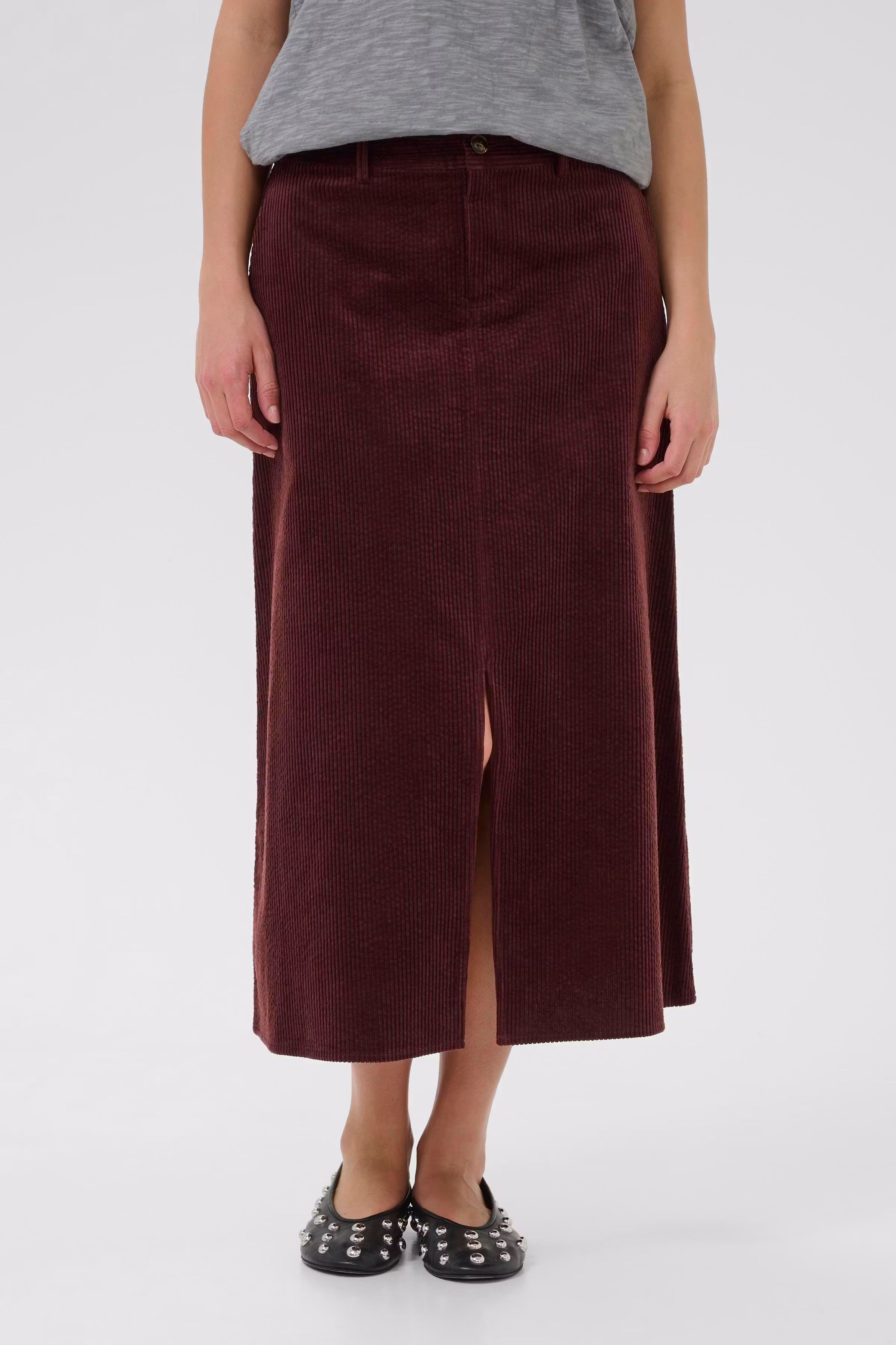 CUklay Fløjlsnederdel LOOKBOOK FRONT 50111039-191317