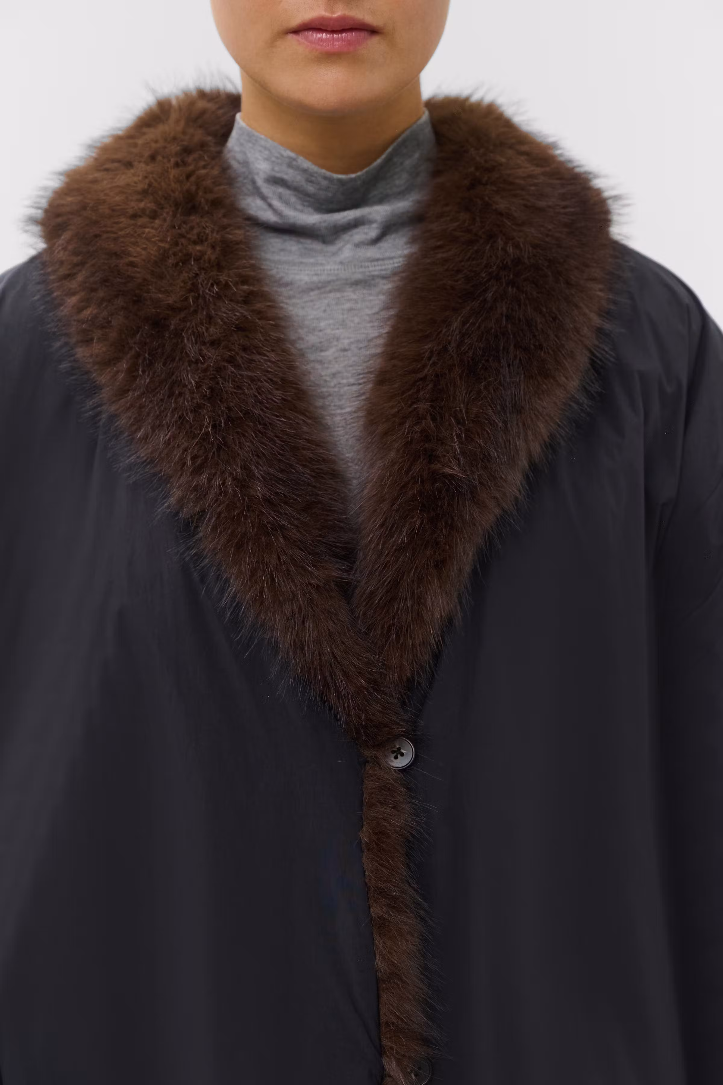 SLPanama Jacket With Fur Collar LOOKBOOK DETAIL 30410064-194008
