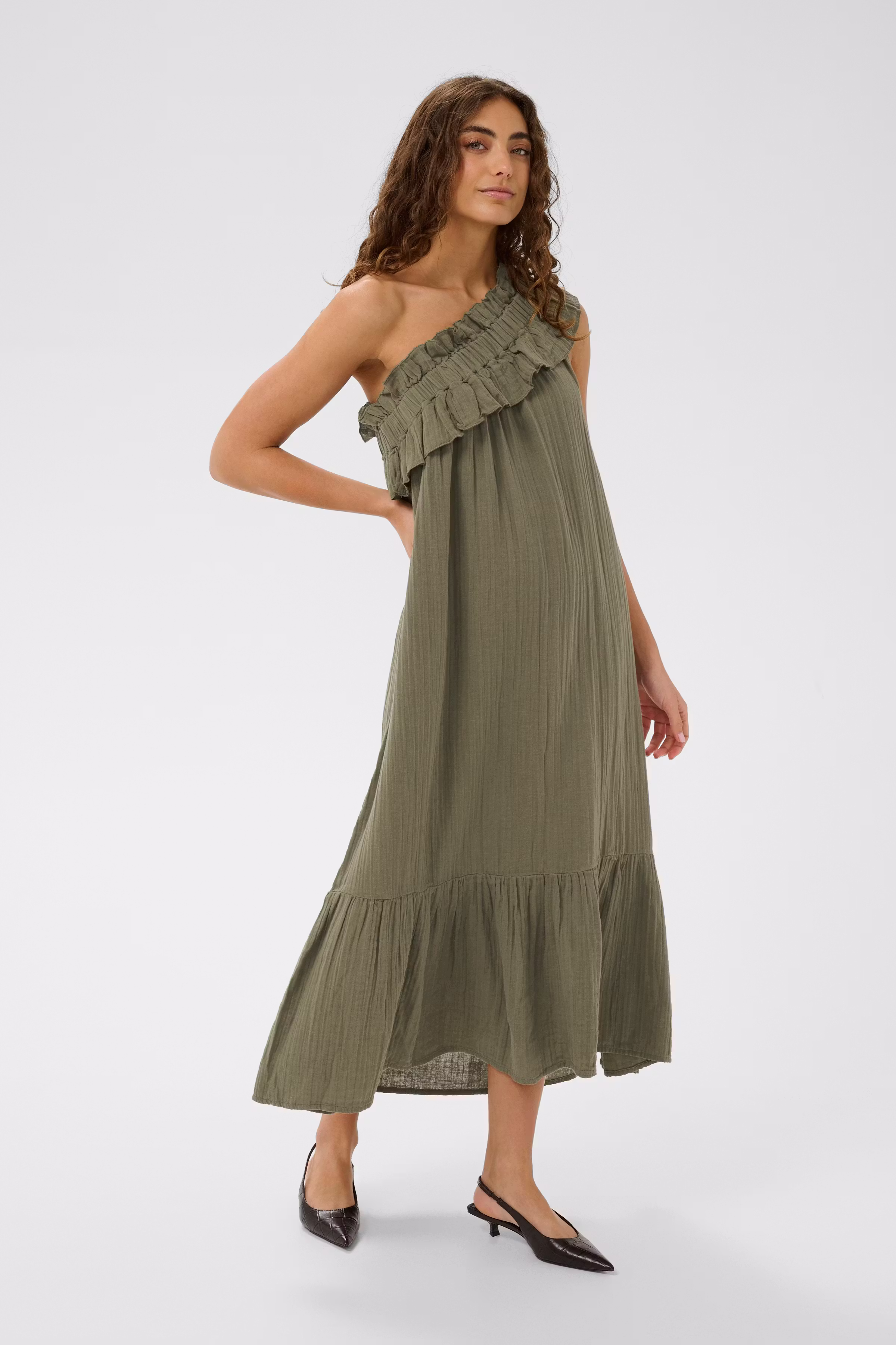 CUelina One-shoulder Kjole LOOKBOOK FRONT 50110614-170517