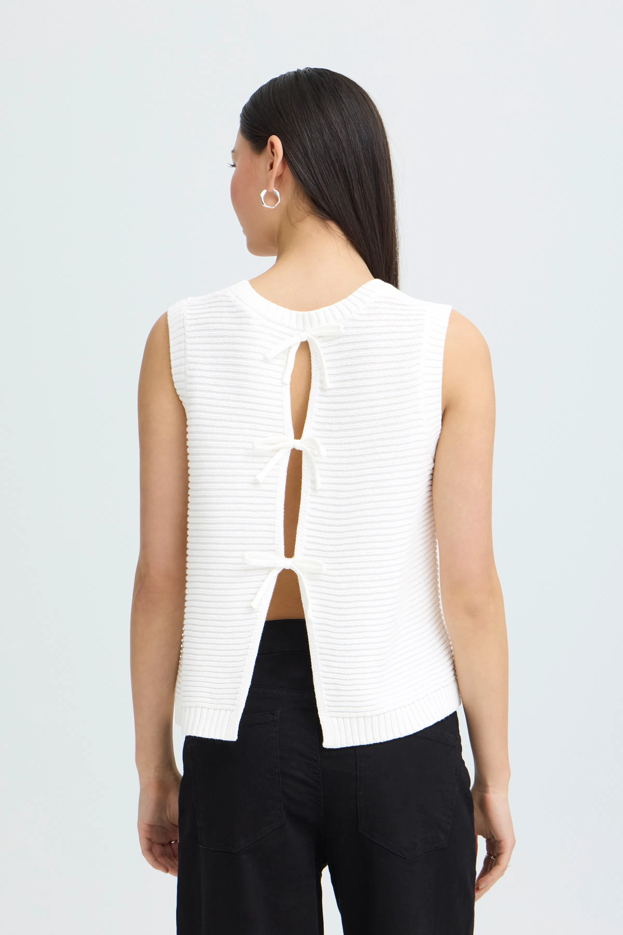 IHDOTTIES Strikket vest LOOKBOOK BACK 20125352-114201