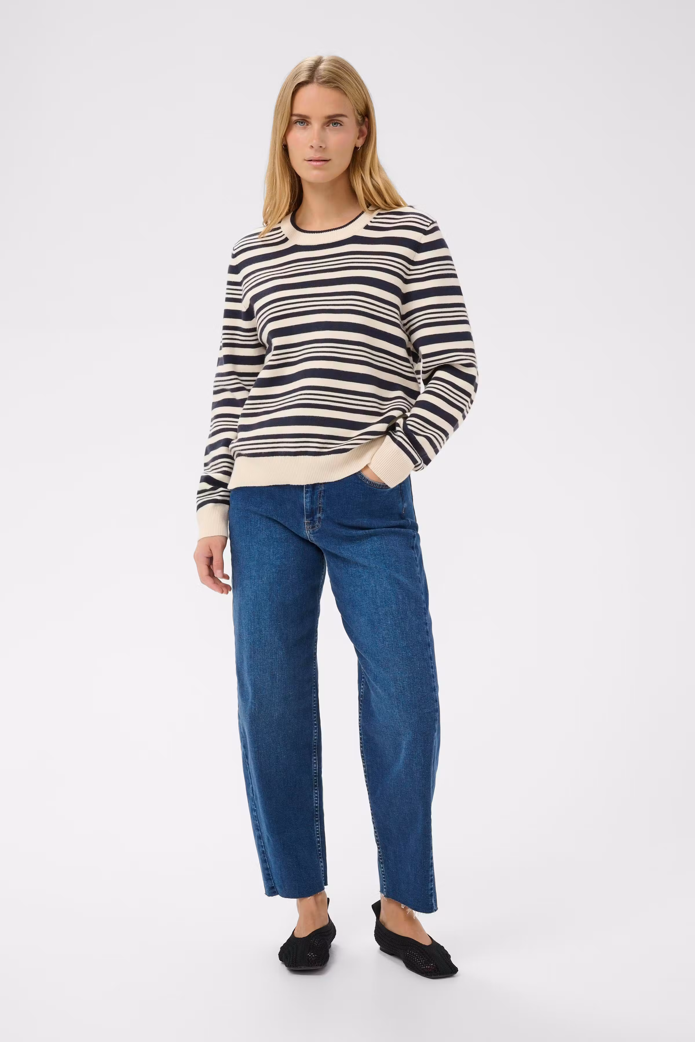 AlizaPW Pullover in blue stripe colour