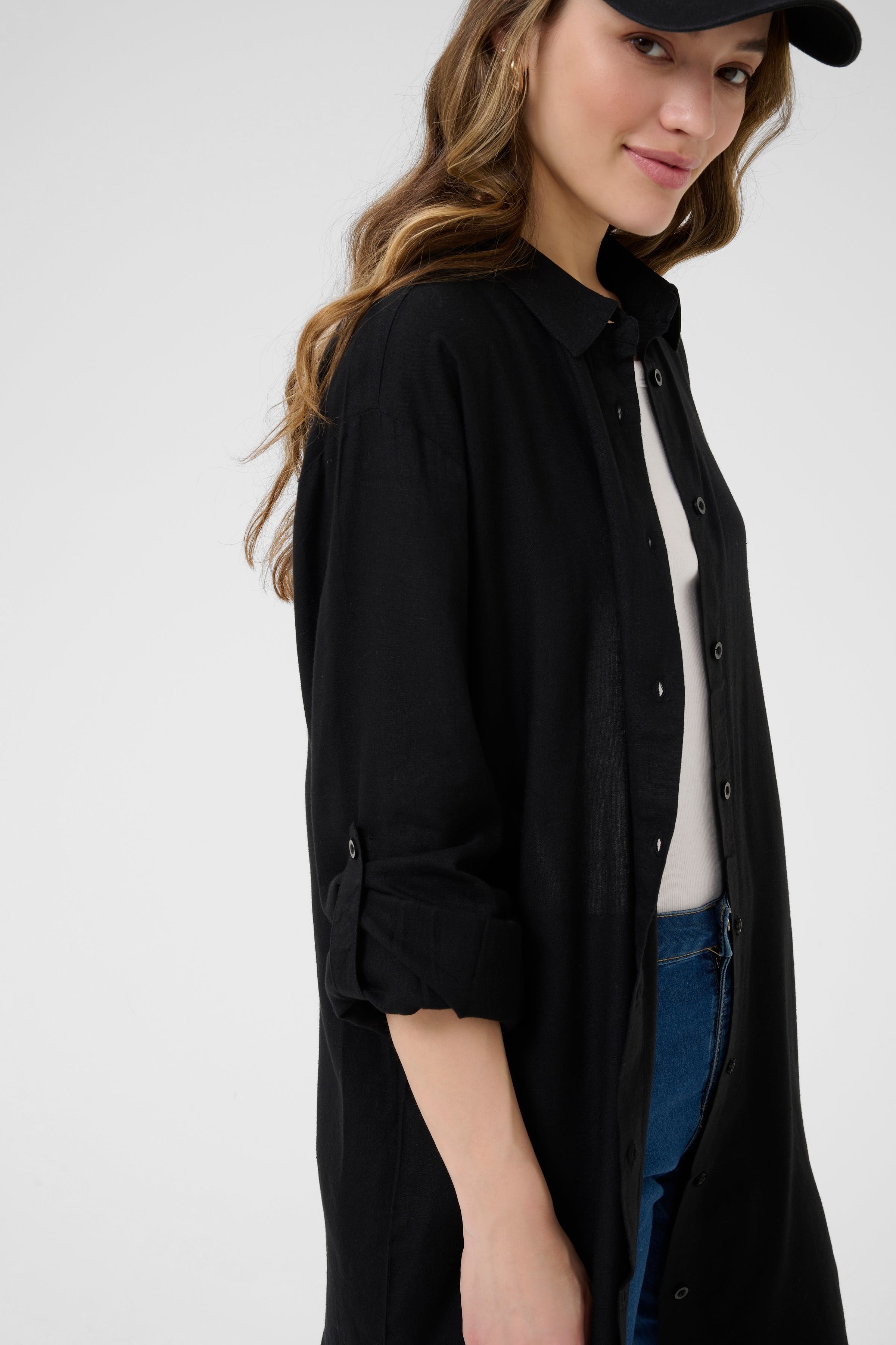 KAmilia Linen shirt LOOKBOOK DETAIL 10508311-100121