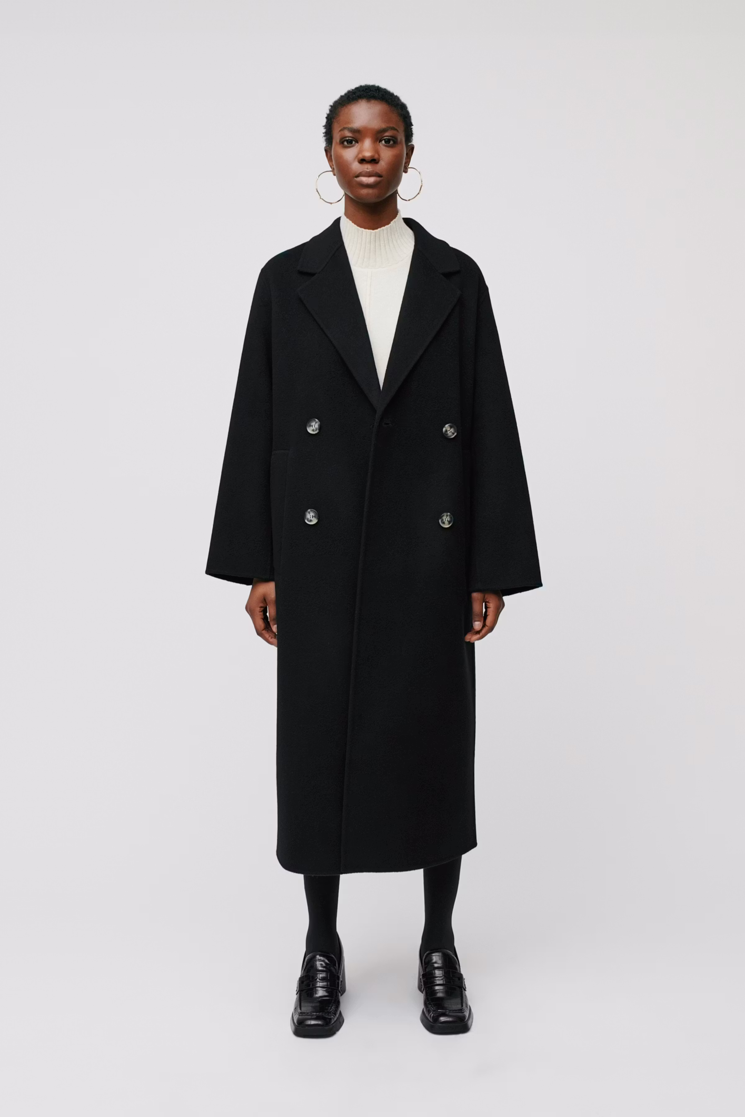 CLARA Coat LOOKBOOK FRONT 30600563-BK999