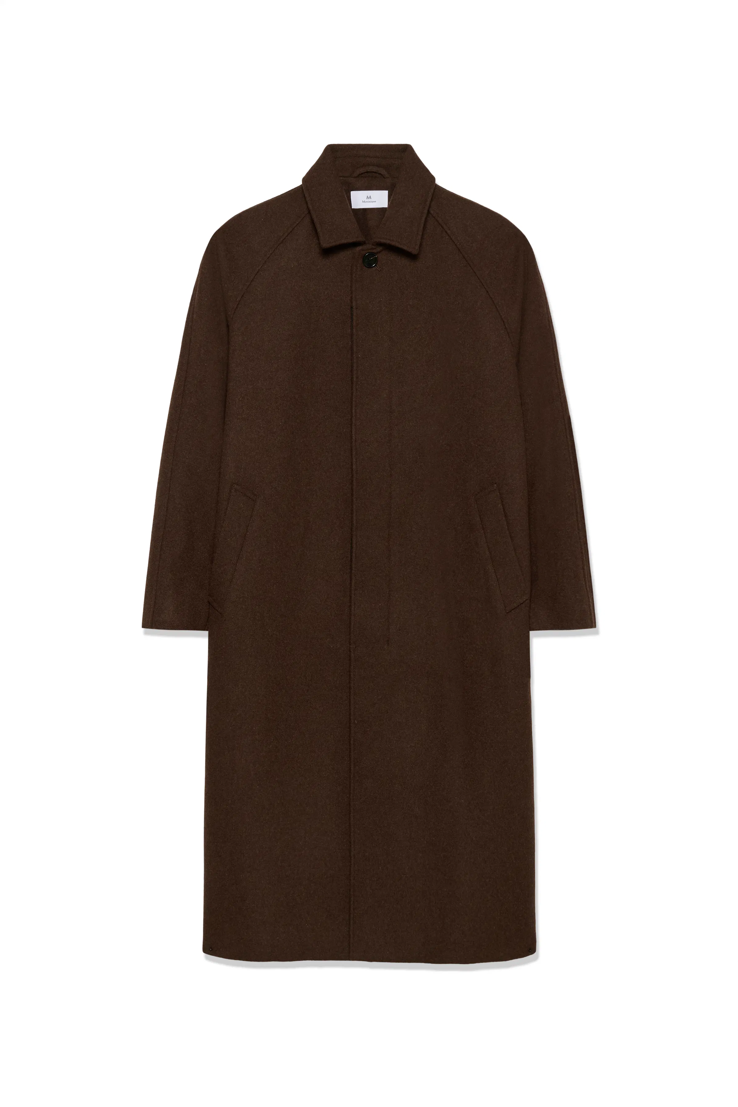 MAELIJAH WOOL COAT IN YELLOW BROWN COLOUR