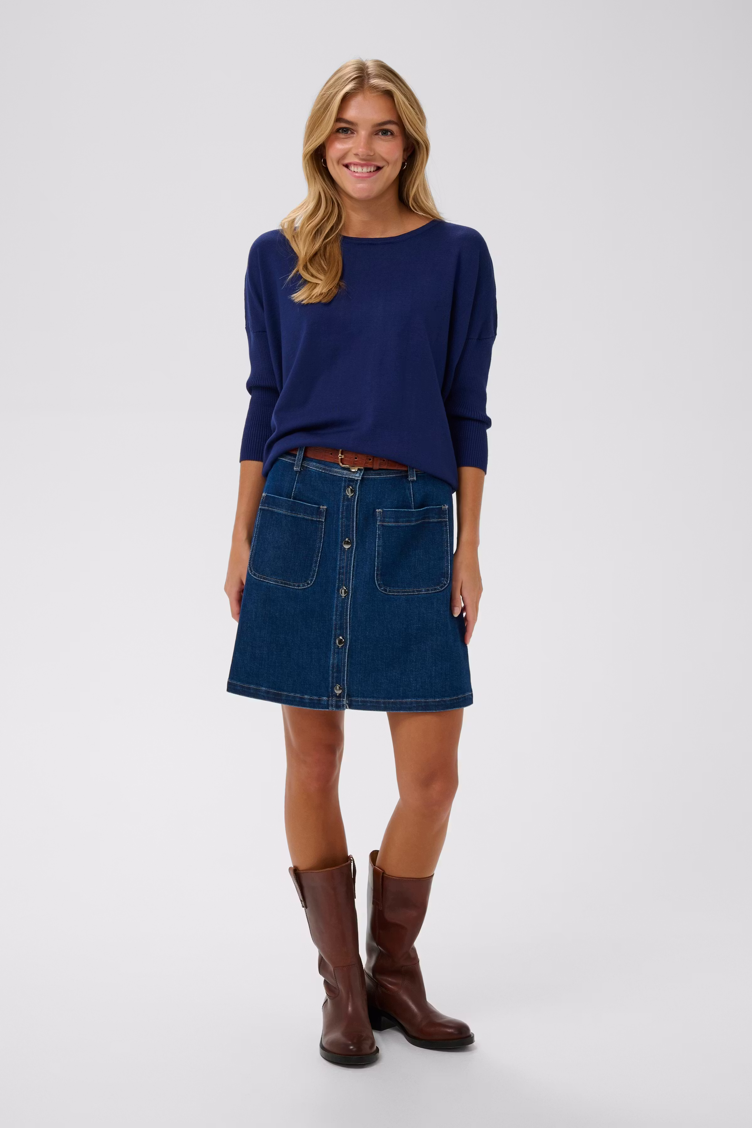 MilaSZ R-Neck Pullover LOOKBOOK FRONT 30500003-194029