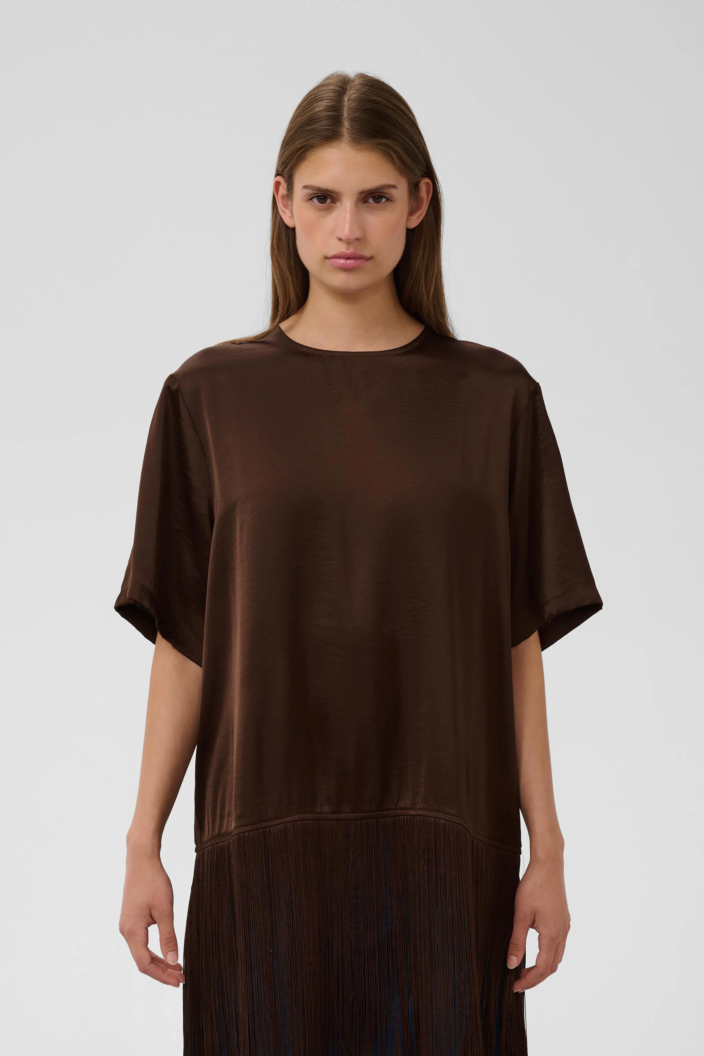 SLVerona Fringe Bluse LOOKBOOK FRONT 30410027-190912