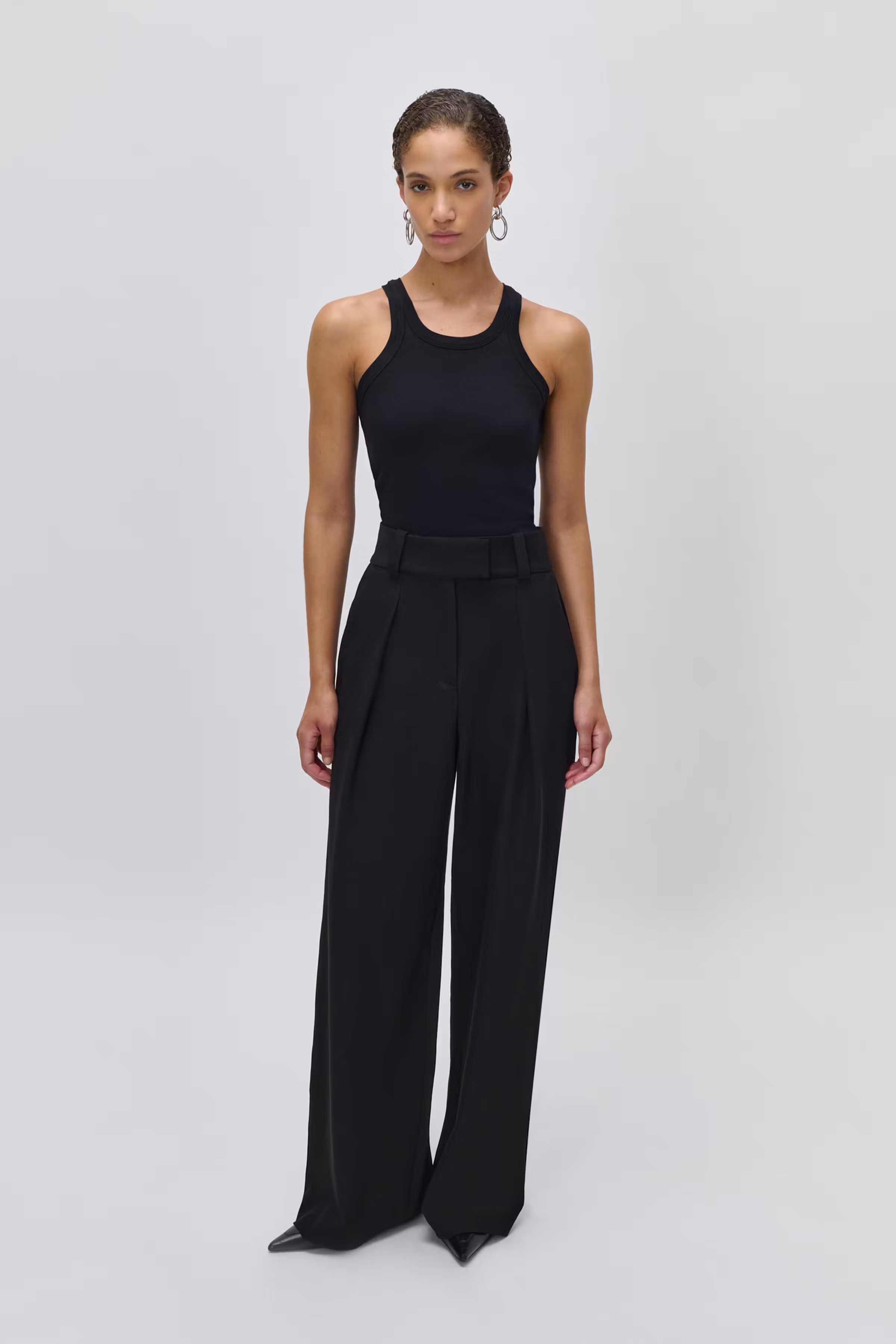 IOPEONY Trousers LOOKBOOK FRONT 30600550-BK999