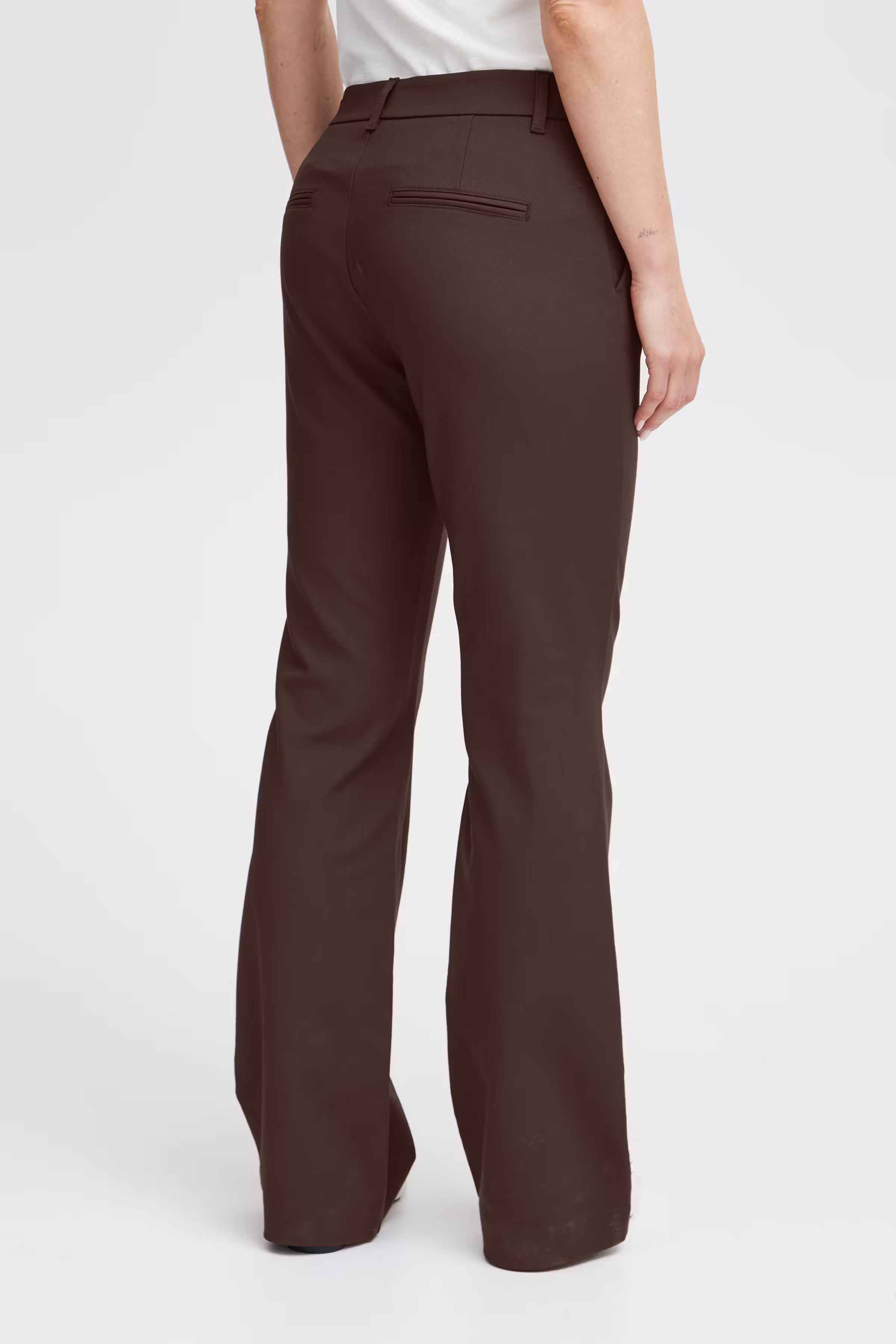 PZBINDY High Waist Bootcut Leg Bukser LOOKBOOK BACK 50207207-191016