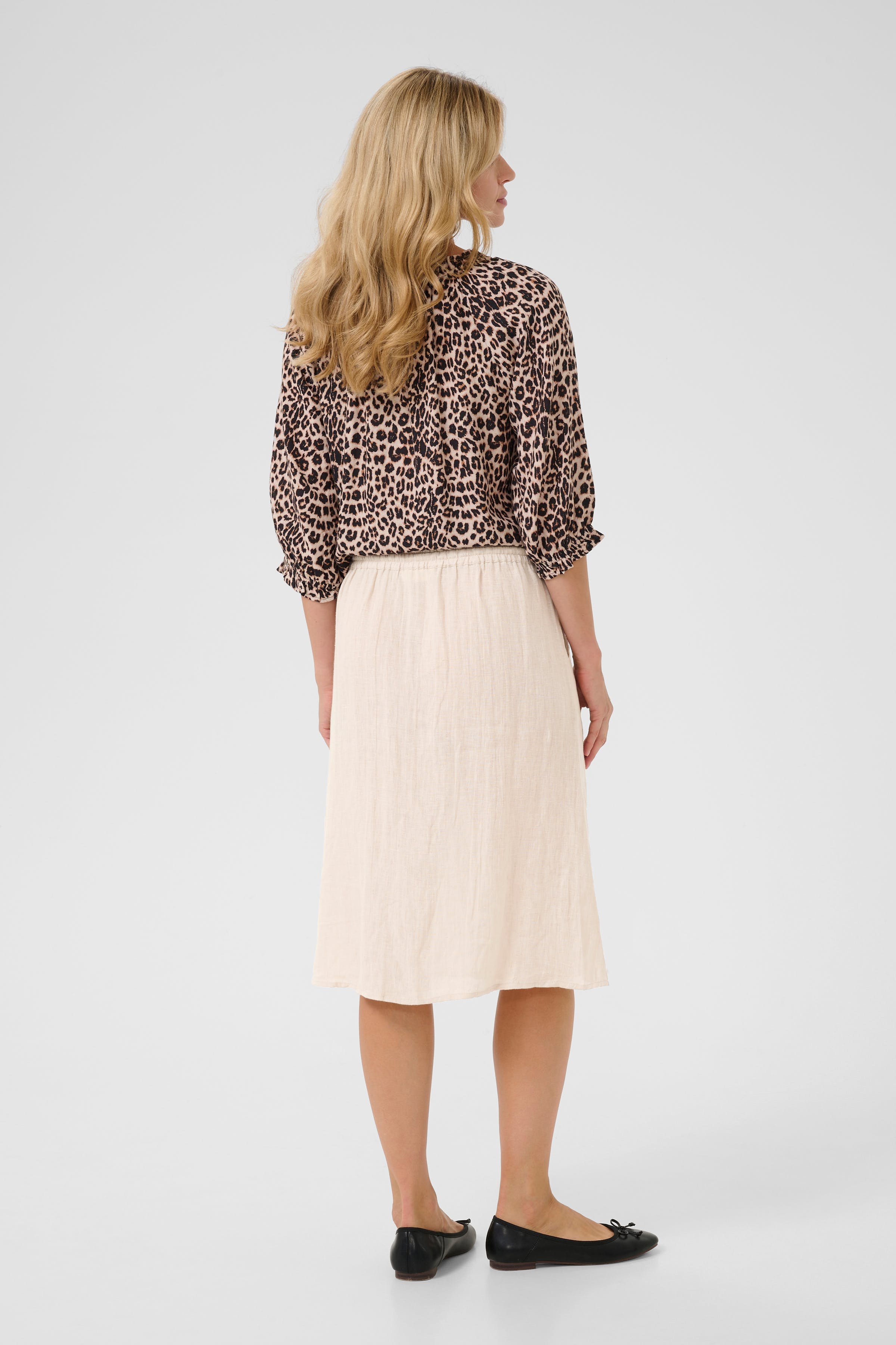 CRBellis Jupe en lin LOOKBOOK BACK 10613358-104537