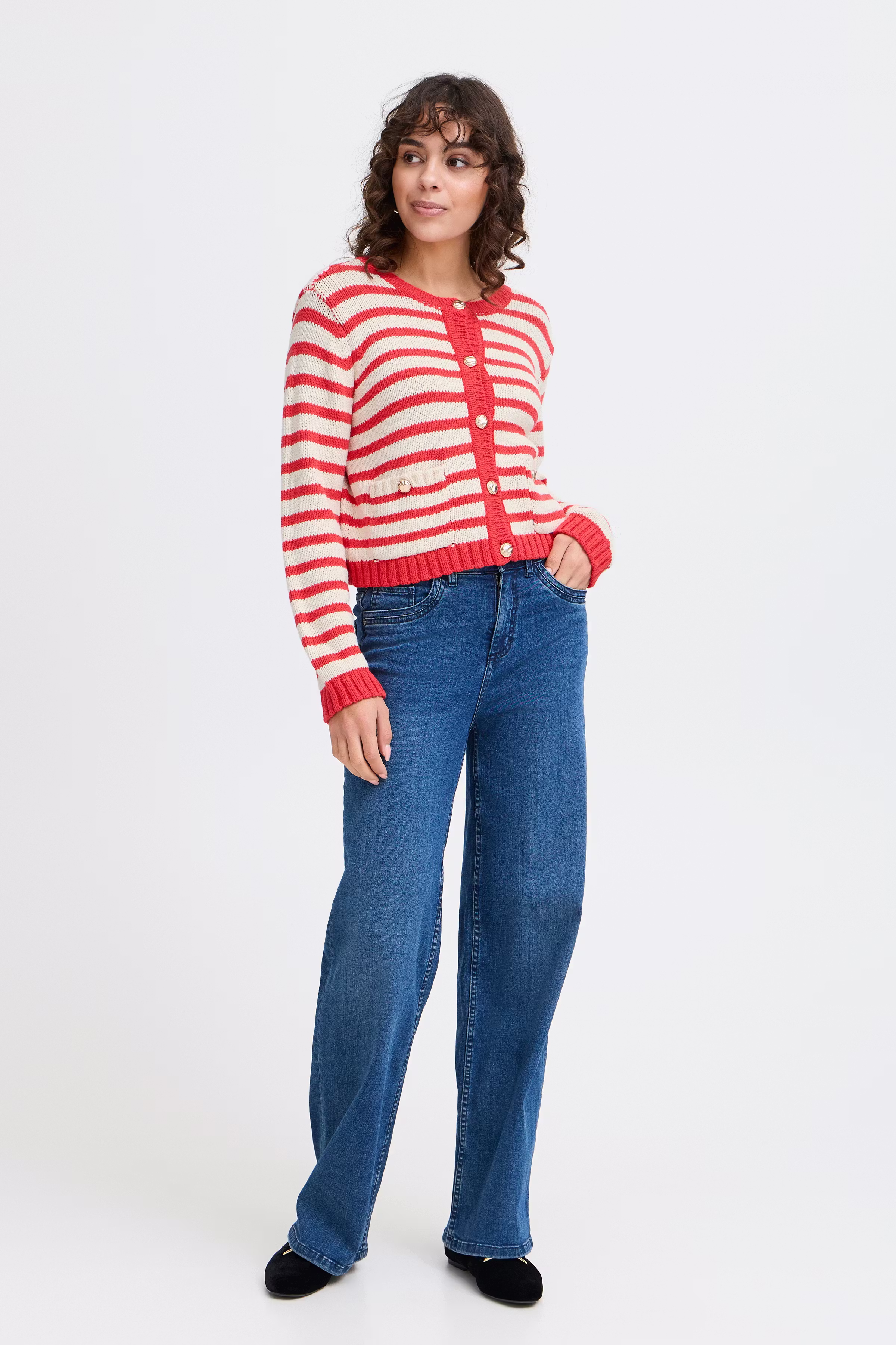FRBELINDA CAR 1 Strikket cardigan LOOKBOOK FRONT 20615113-201203