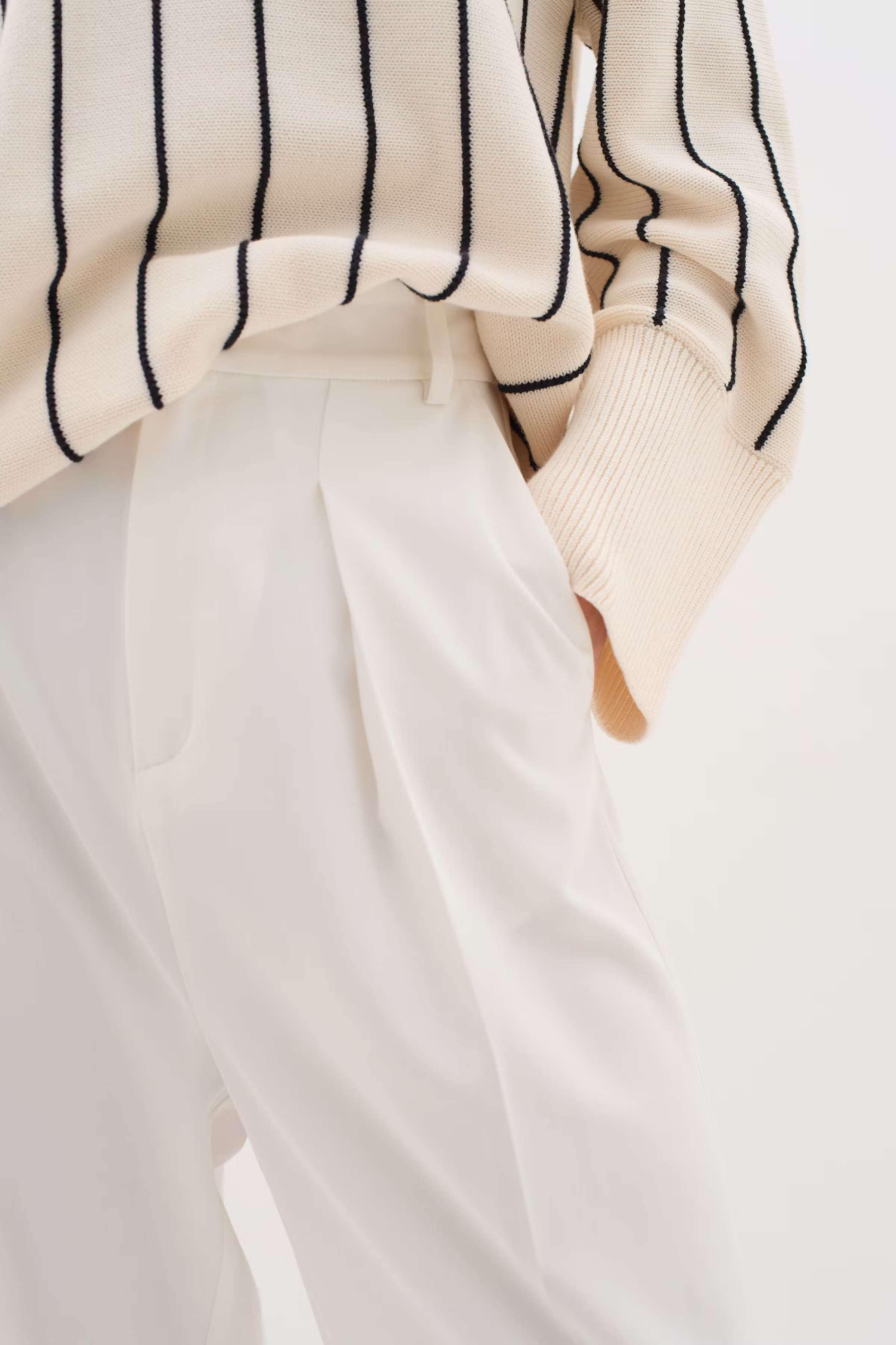 NaxaIW Wide Trousers LOOKBOOK DETAIL 30108710-110701