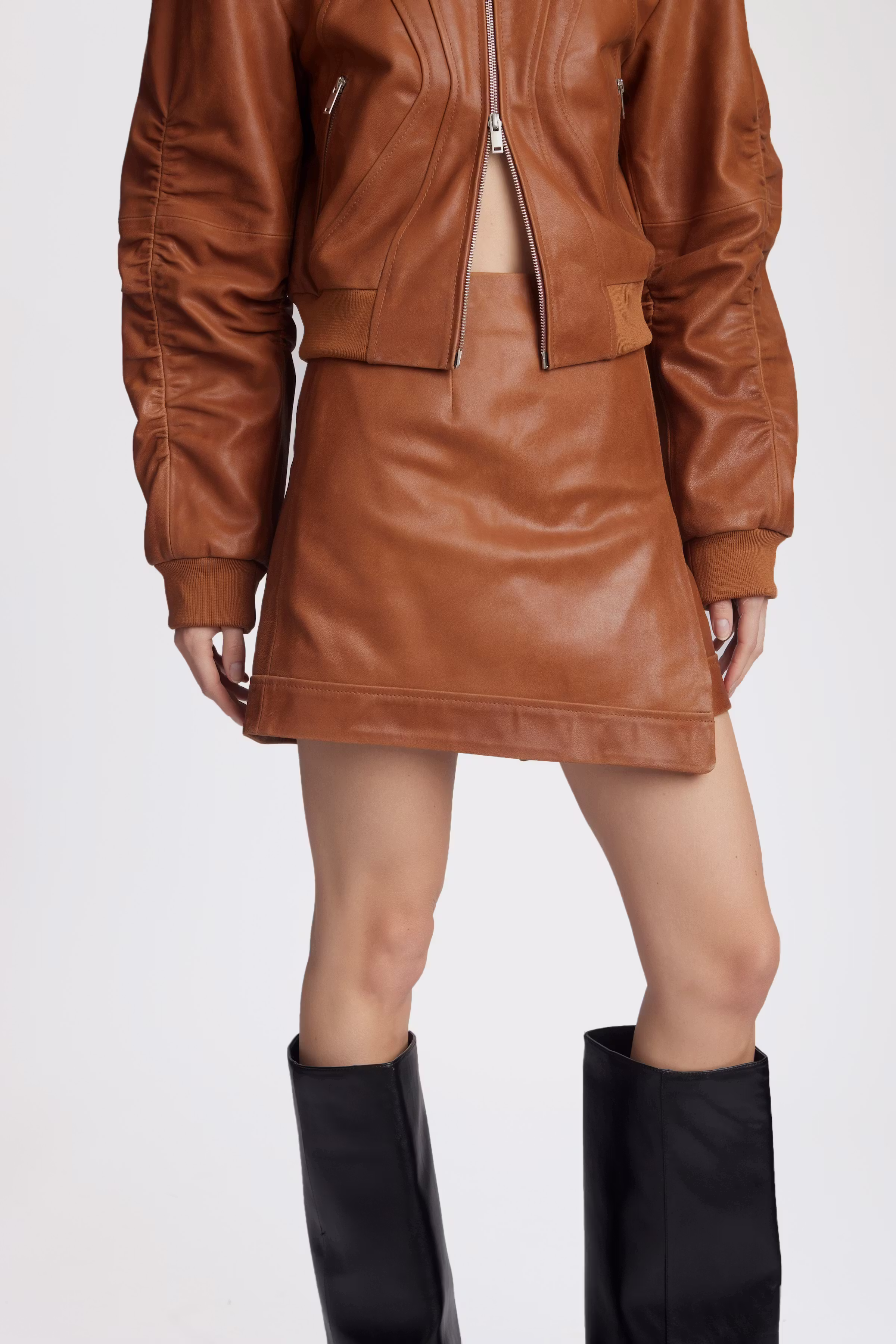 EllinaGZ Lederrock LOOKBOOK FRONT 10909535-102284