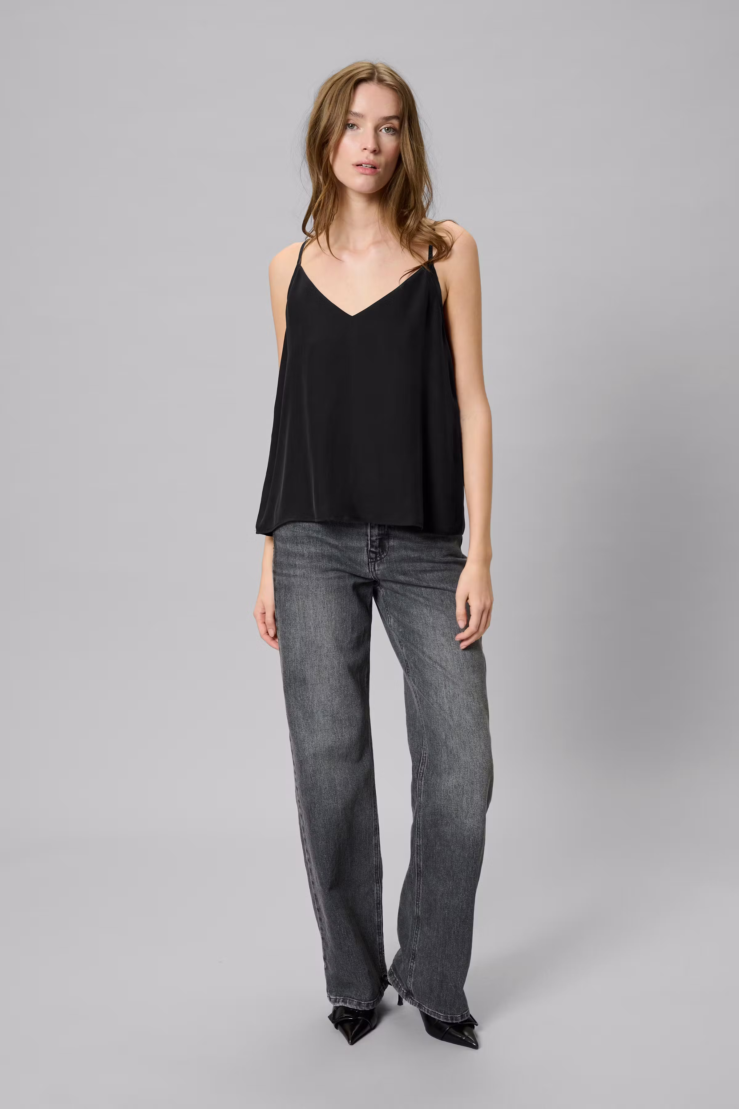 MWSilk Top i 100% silke LOOKBOOK FRONT 10705328-100031