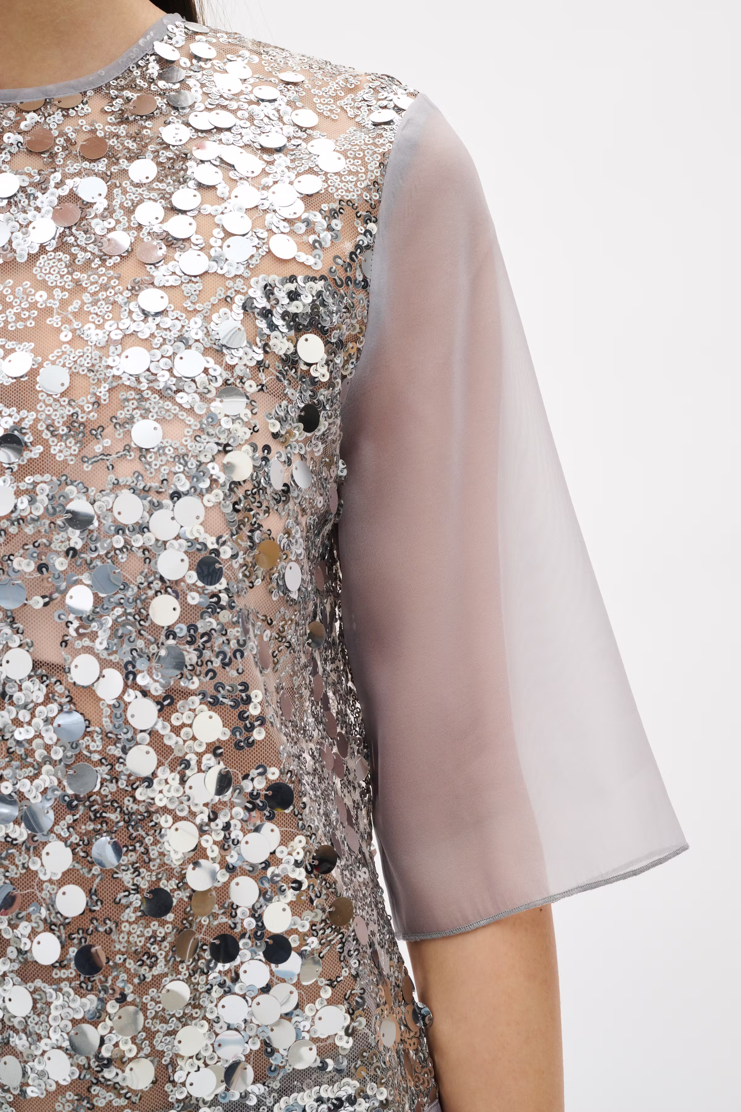 DAVINAIW sequin Blouse LOOKBOOK DETAIL 30112030-145002