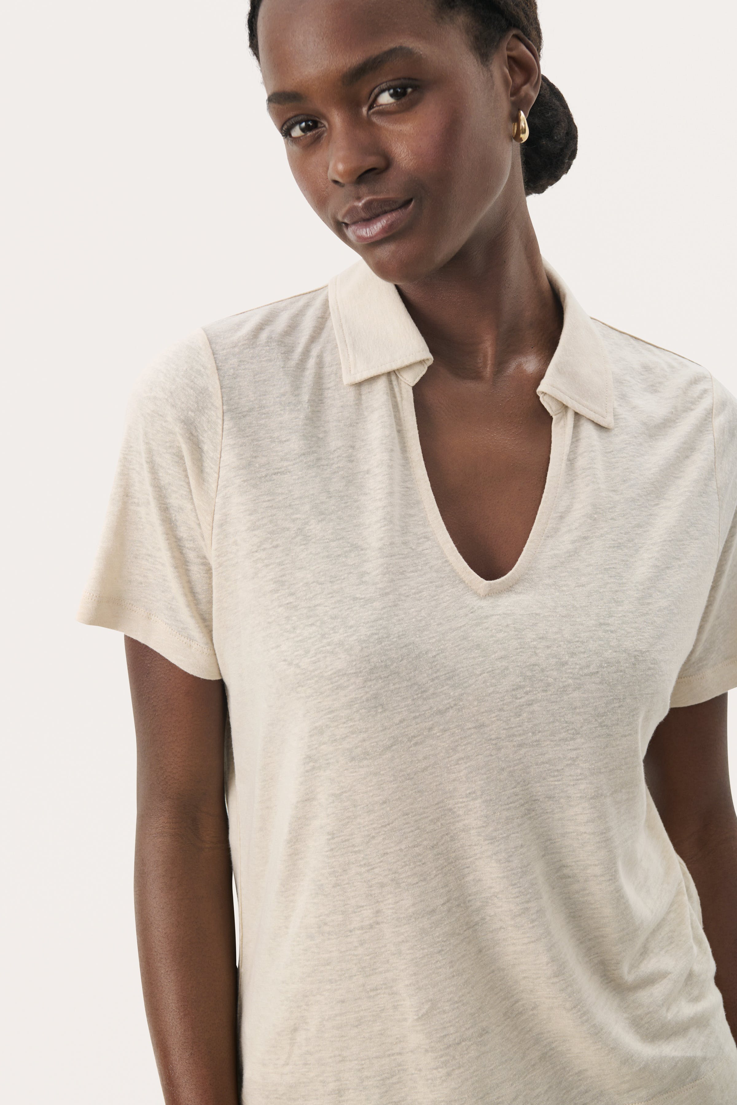 NabaPW linen blend T-shirt LOOKBOOK DETAIL 30309417-130400