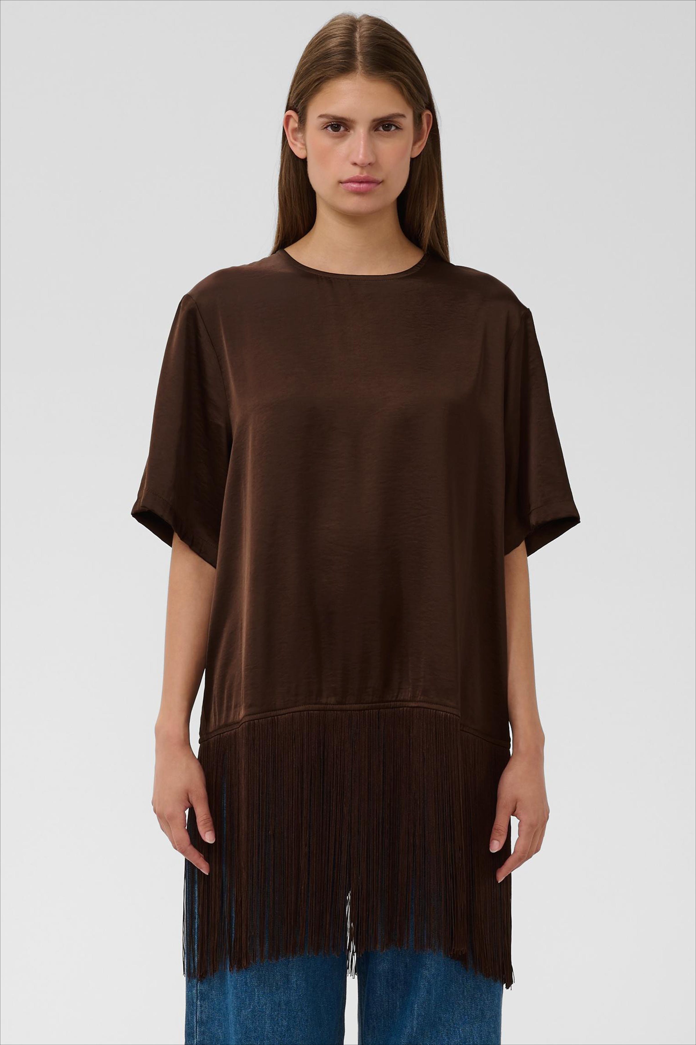 SLVerona Fringe Bluse LOOKBOOK FRONT 30410027-190912