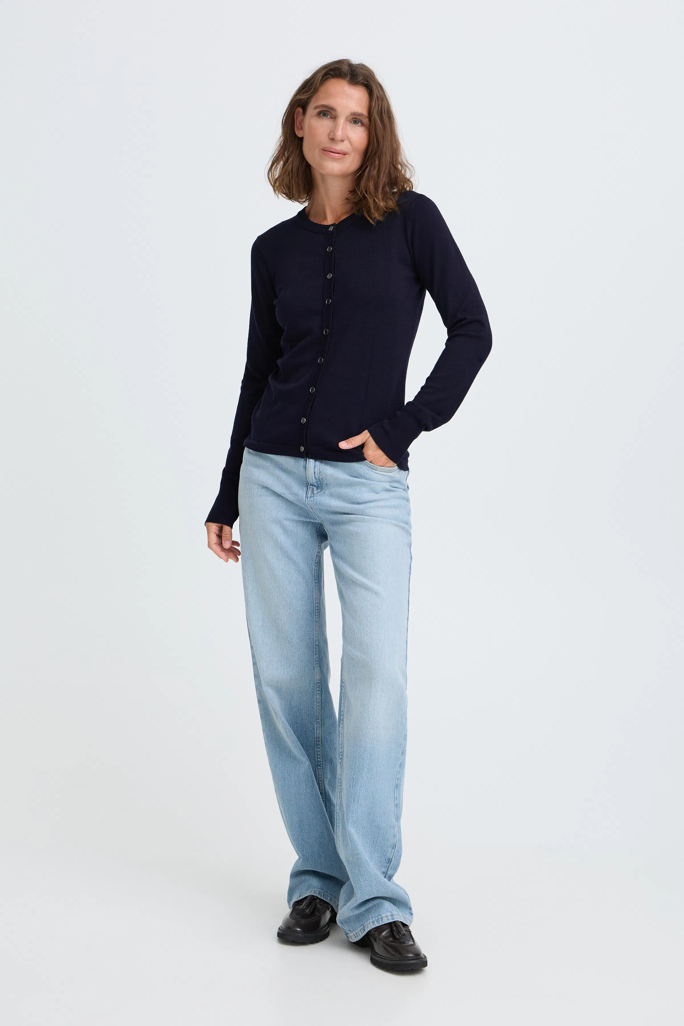 PZSara L/S Cardigan LOOKBOOK FRONT 50203229-5000470