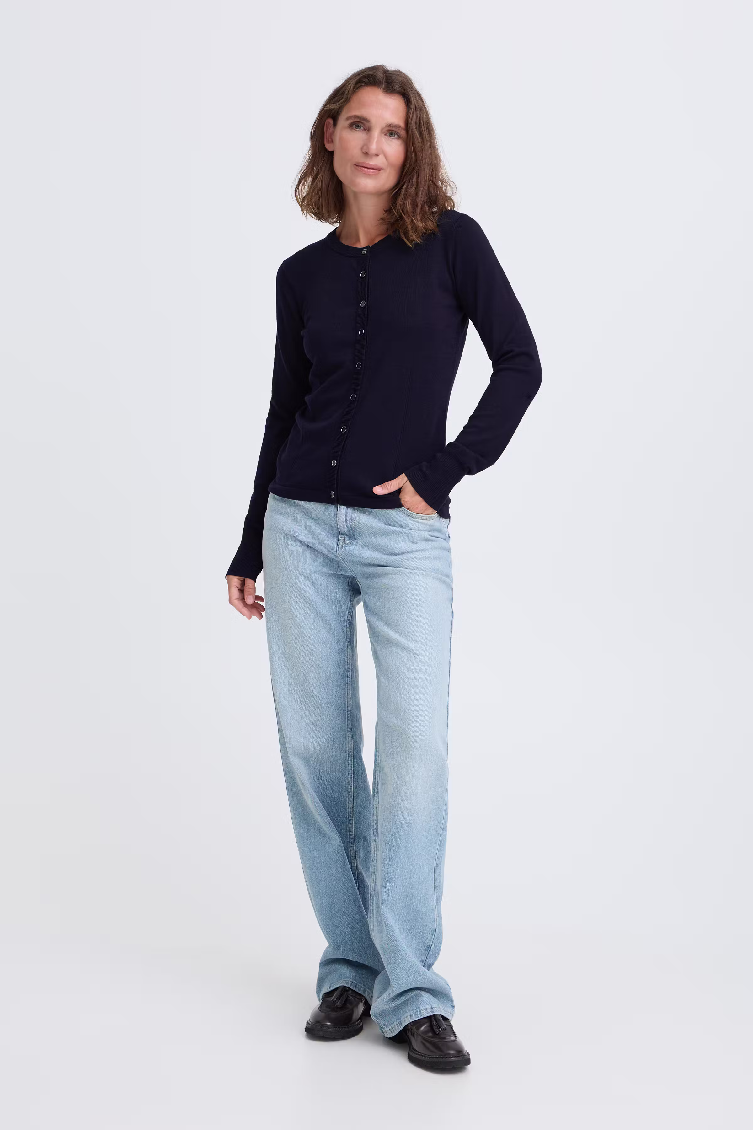PZSara L/S Cardigan LOOKBOOK FRONT 50203229-5000470
