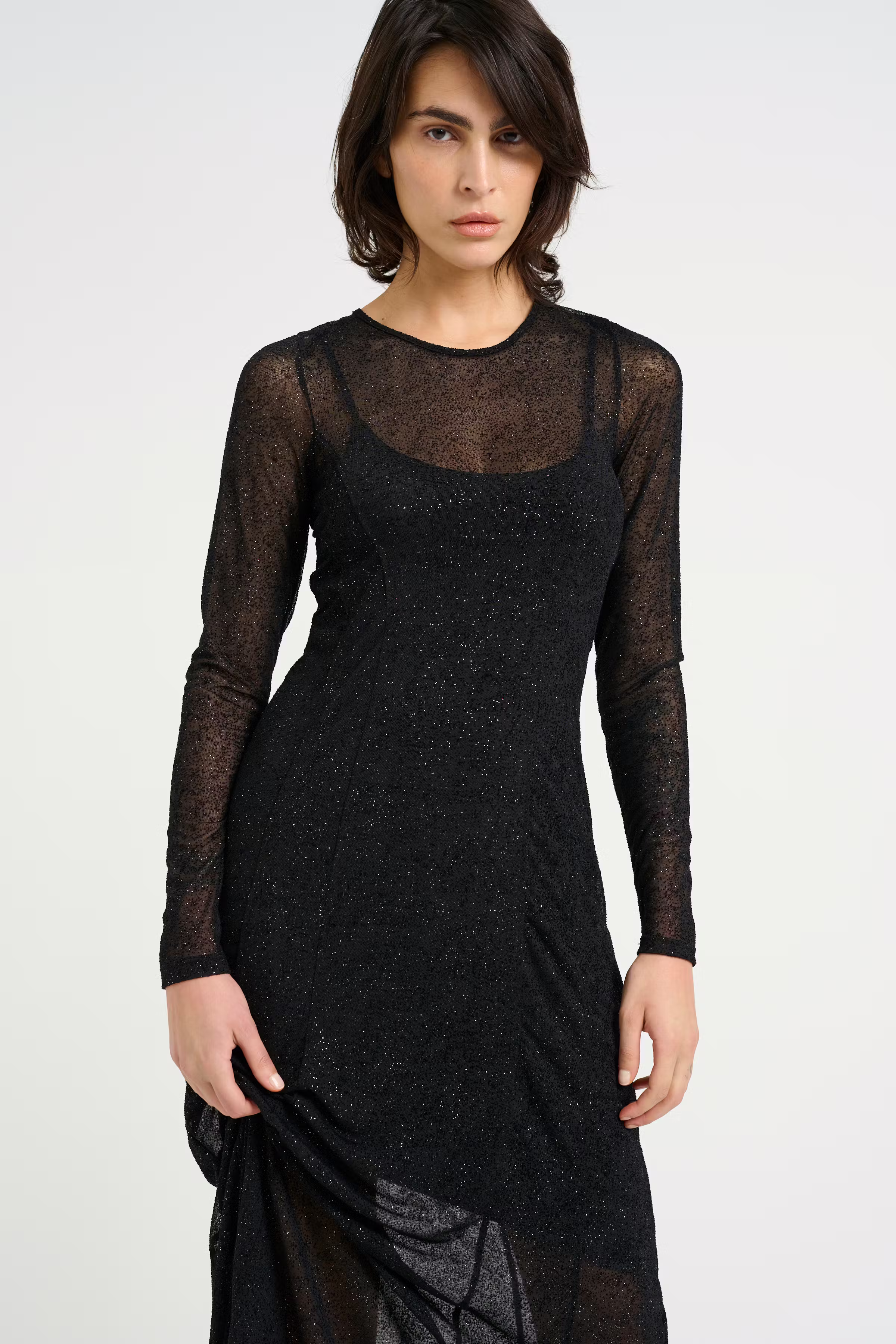 GlimmaGZ Glitter dress LOOKBOOK FRONT 10909598-106644