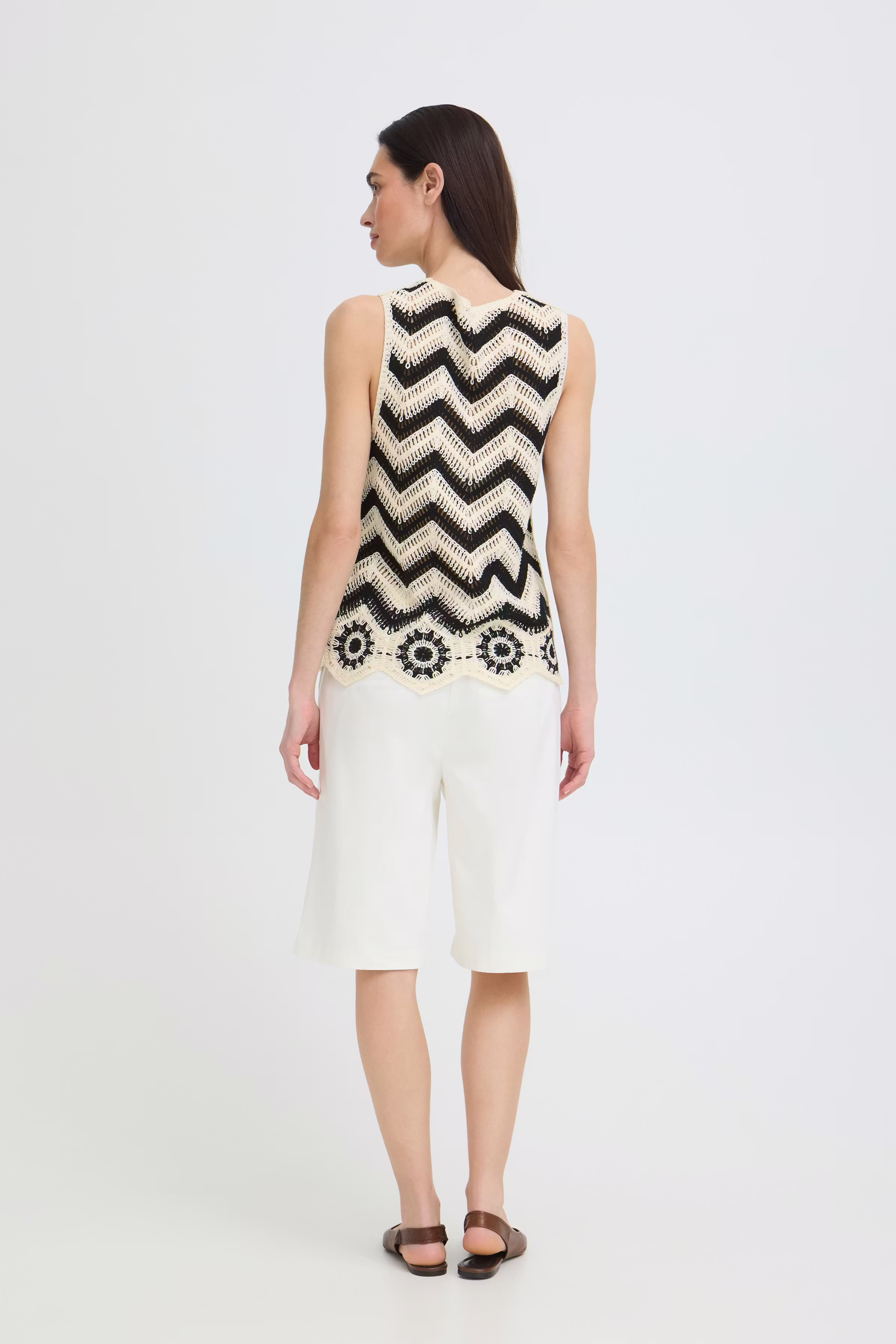 BYOESRA Strikket vest LOOKBOOK BACK 20818942-900008122