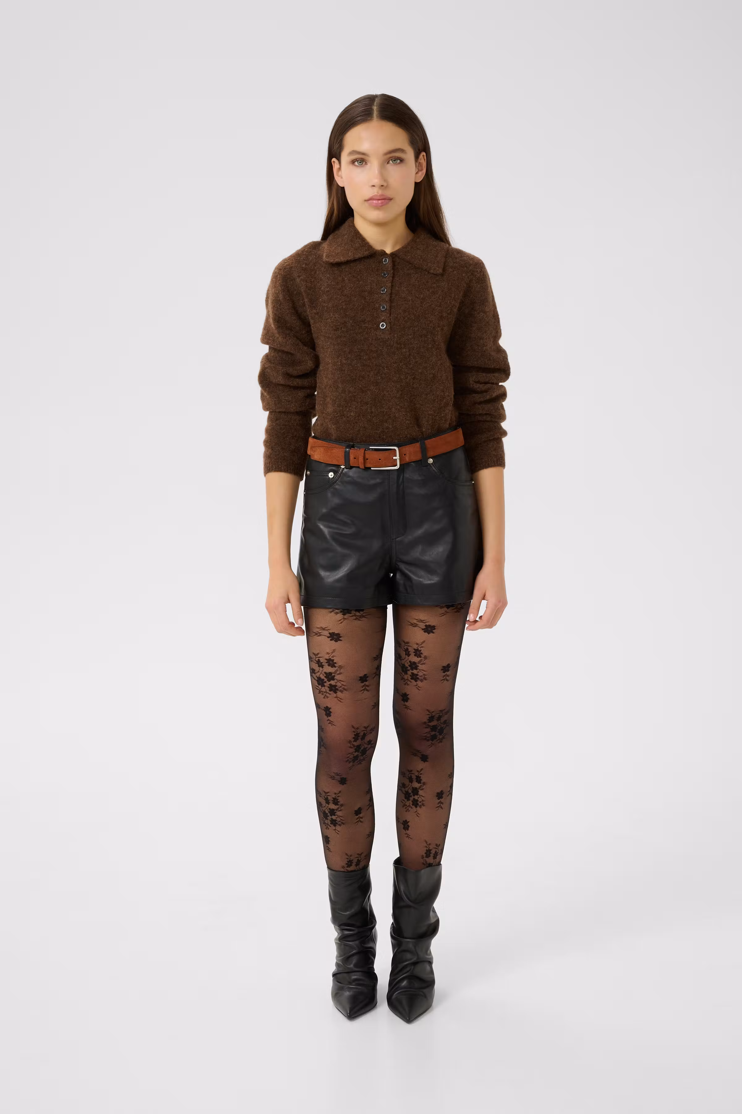 GZmarlie Leren short LOOKBOOK FRONT 10910554-100017