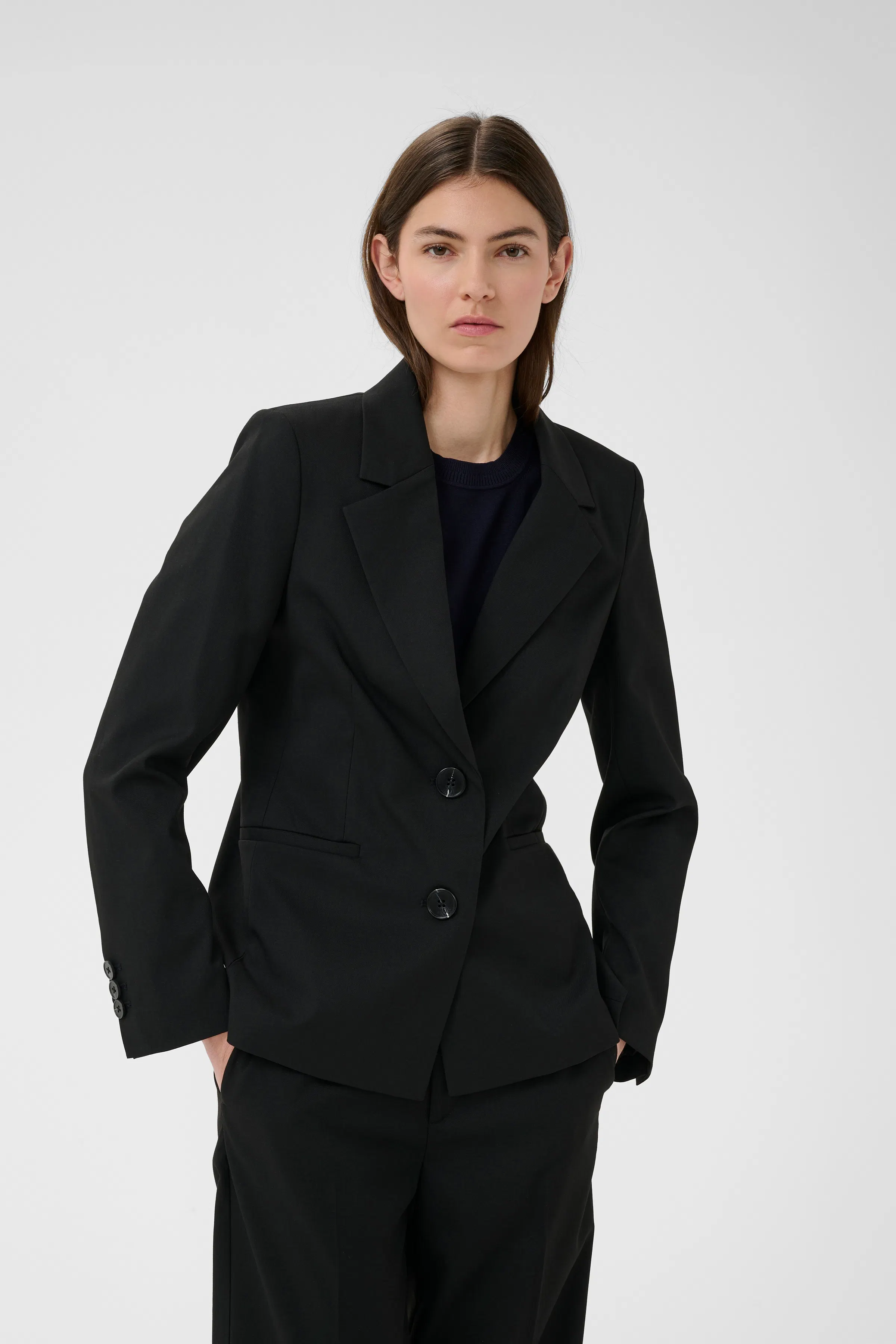 MazieIW Perry short coat in beetle green colour