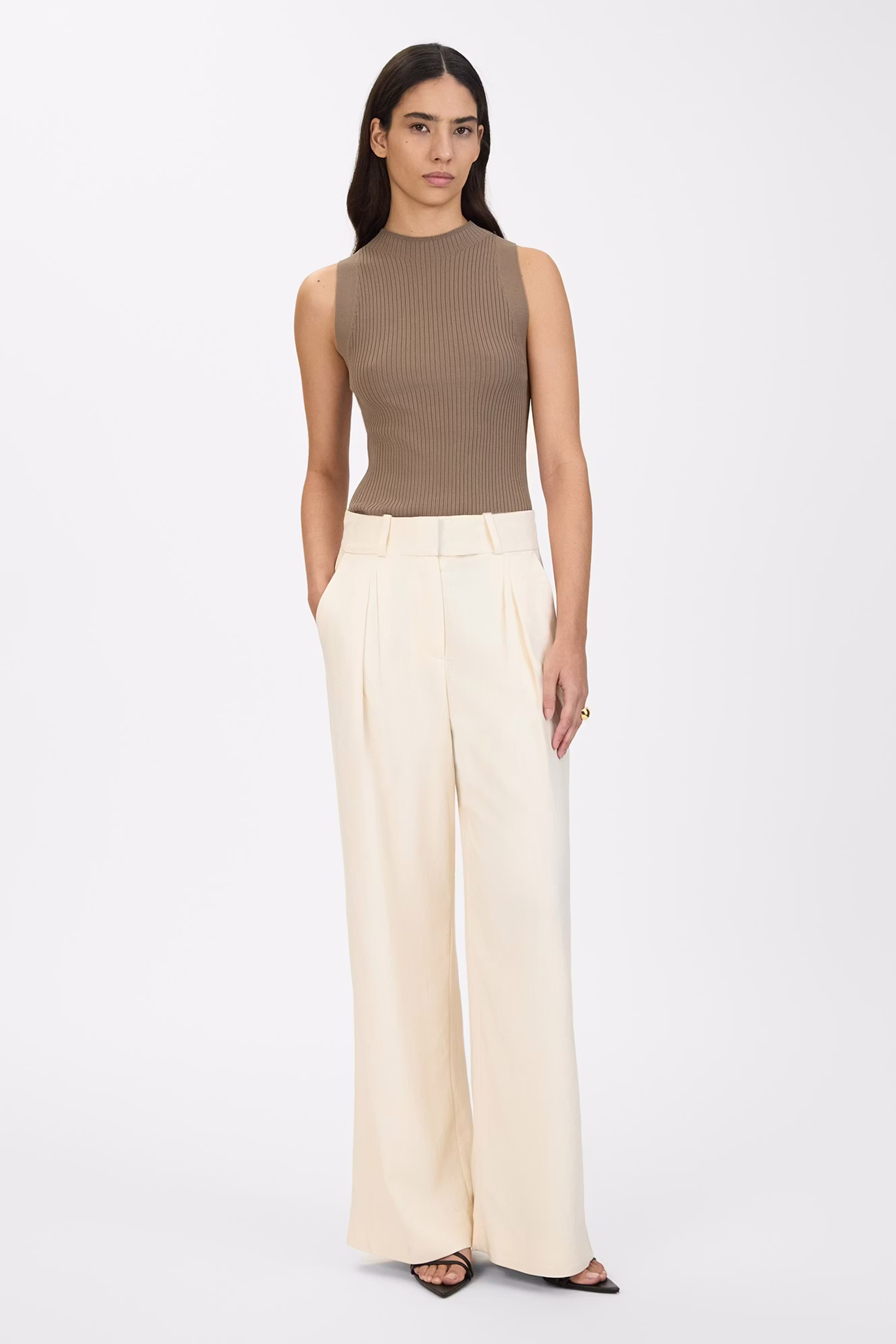 PRESCILLIA Trousers LOOKBOOK FRONT 30600616-WH014