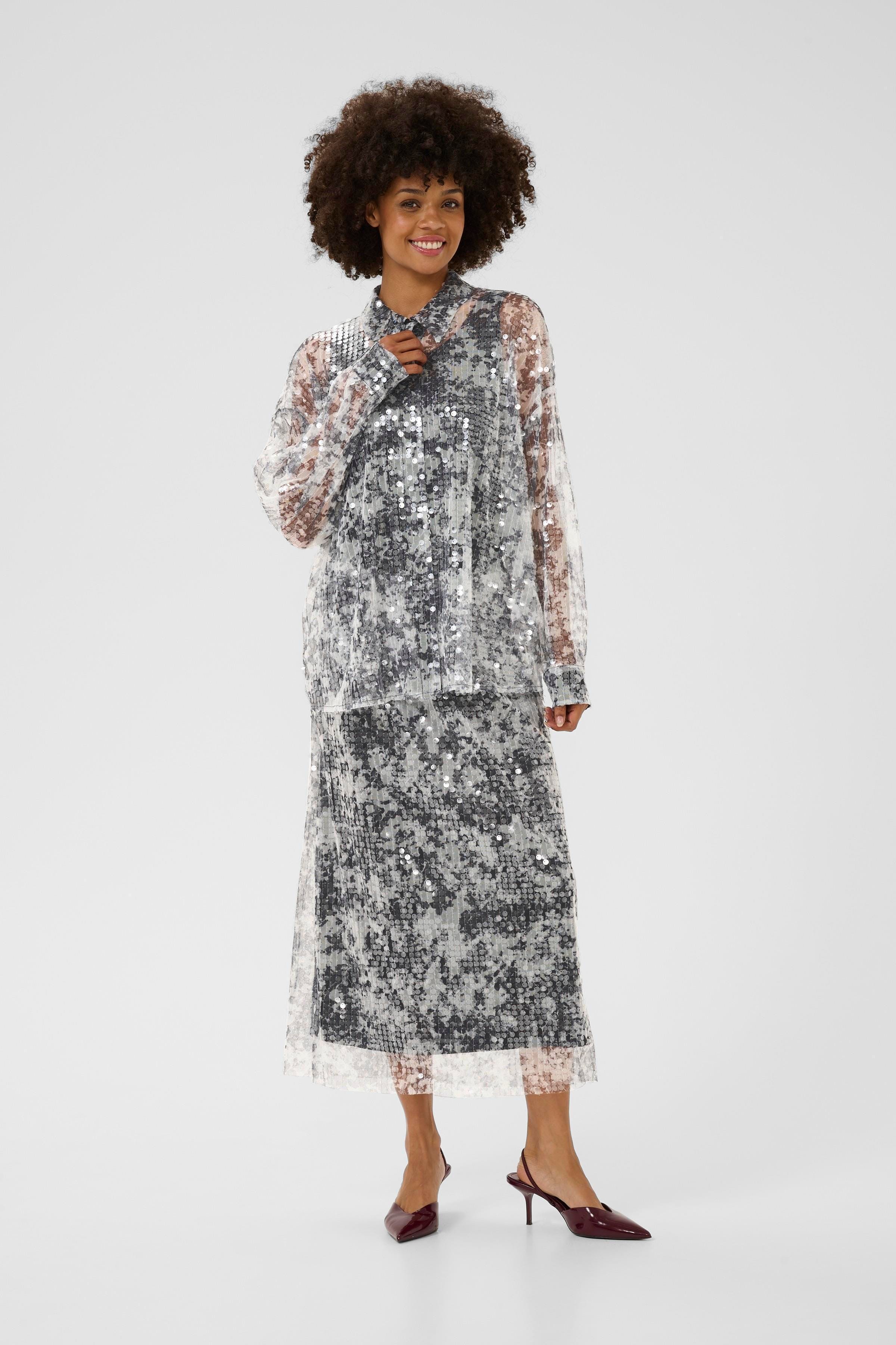 CUwilma Paillettenhemd LOOKBOOK FRONT 50112209-108400