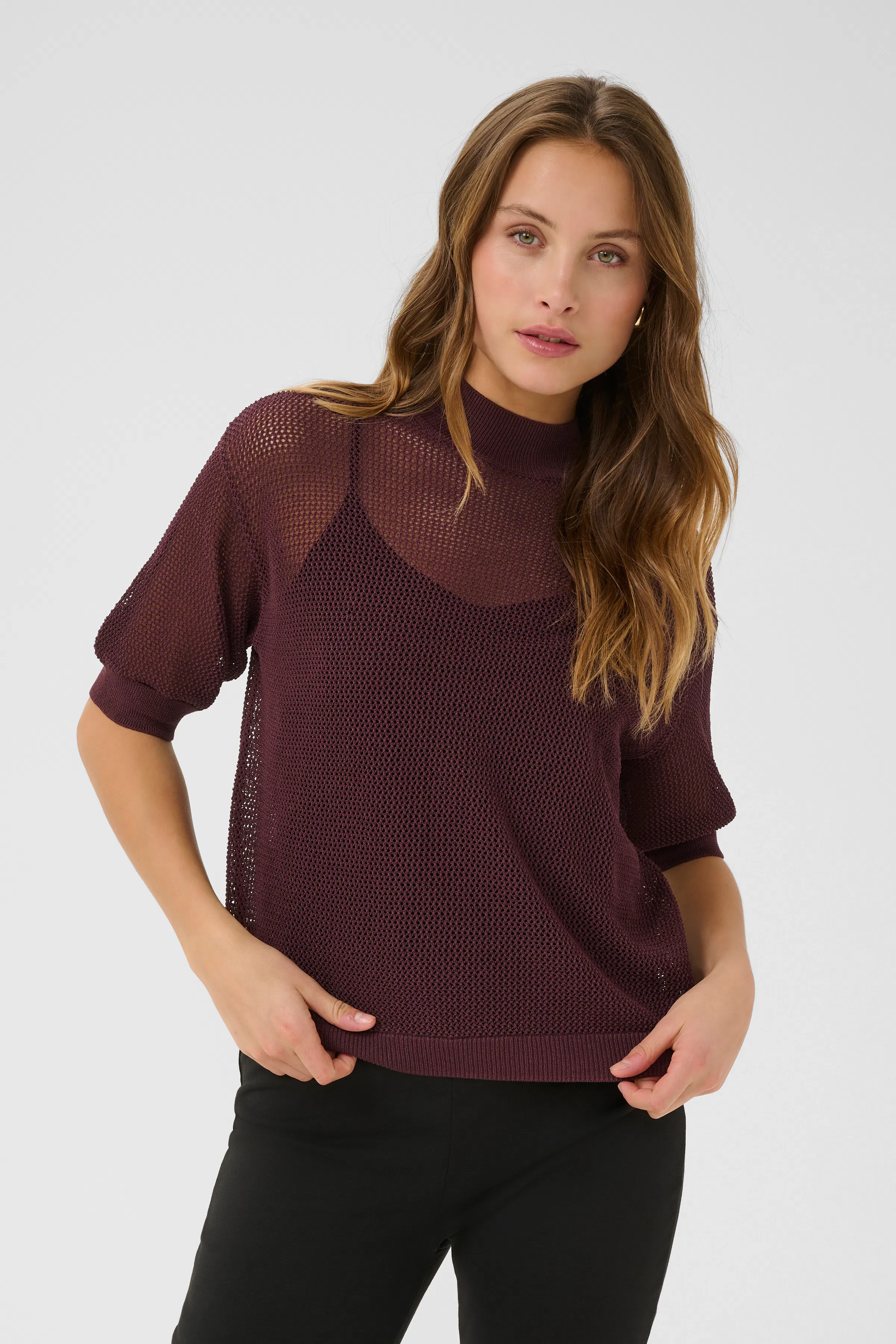 KAjada Pullover in black deep colour | KAFFE Clothing