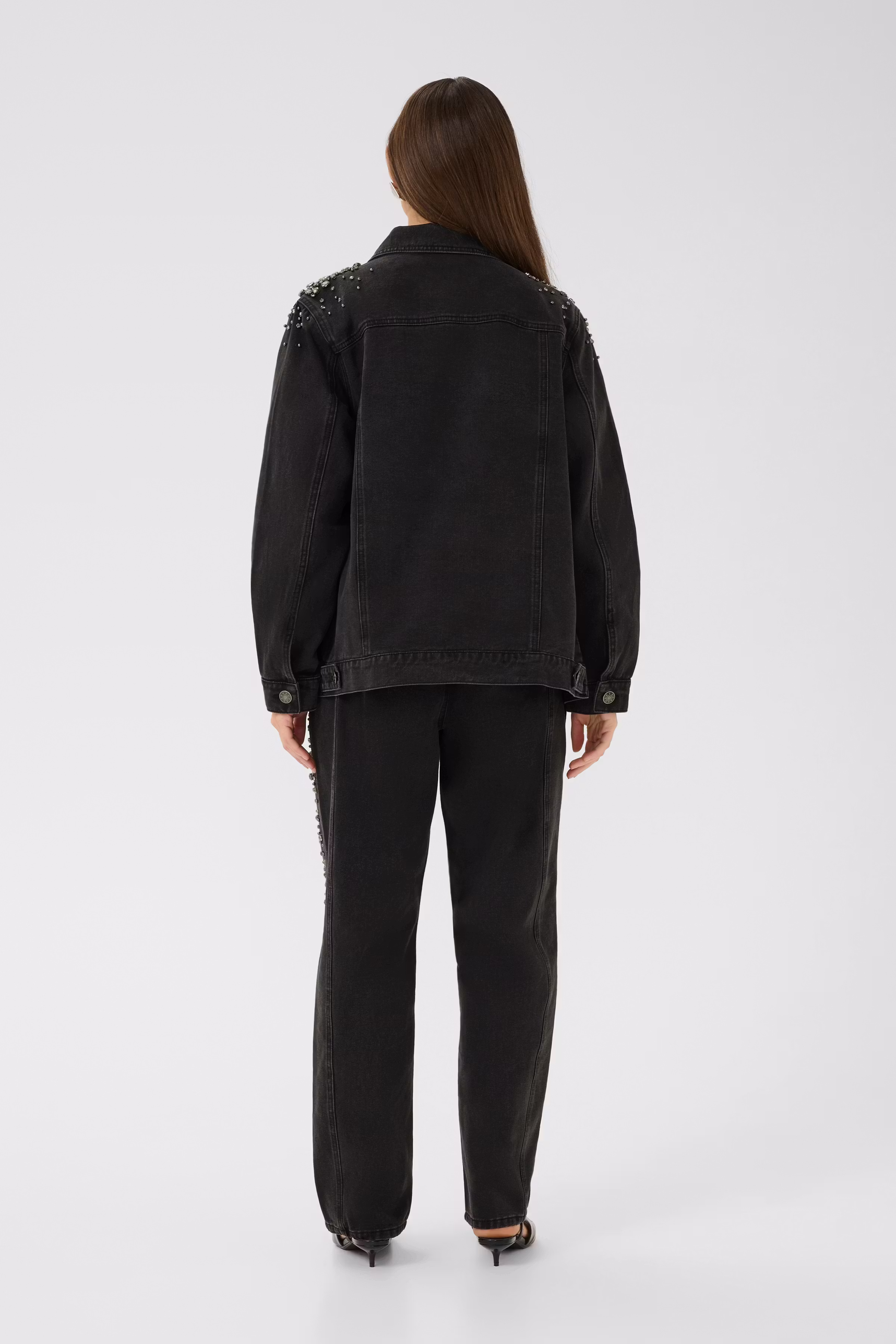 CUcally Strass-Jeansjacke LOOKBOOK BACK 50112362-500064