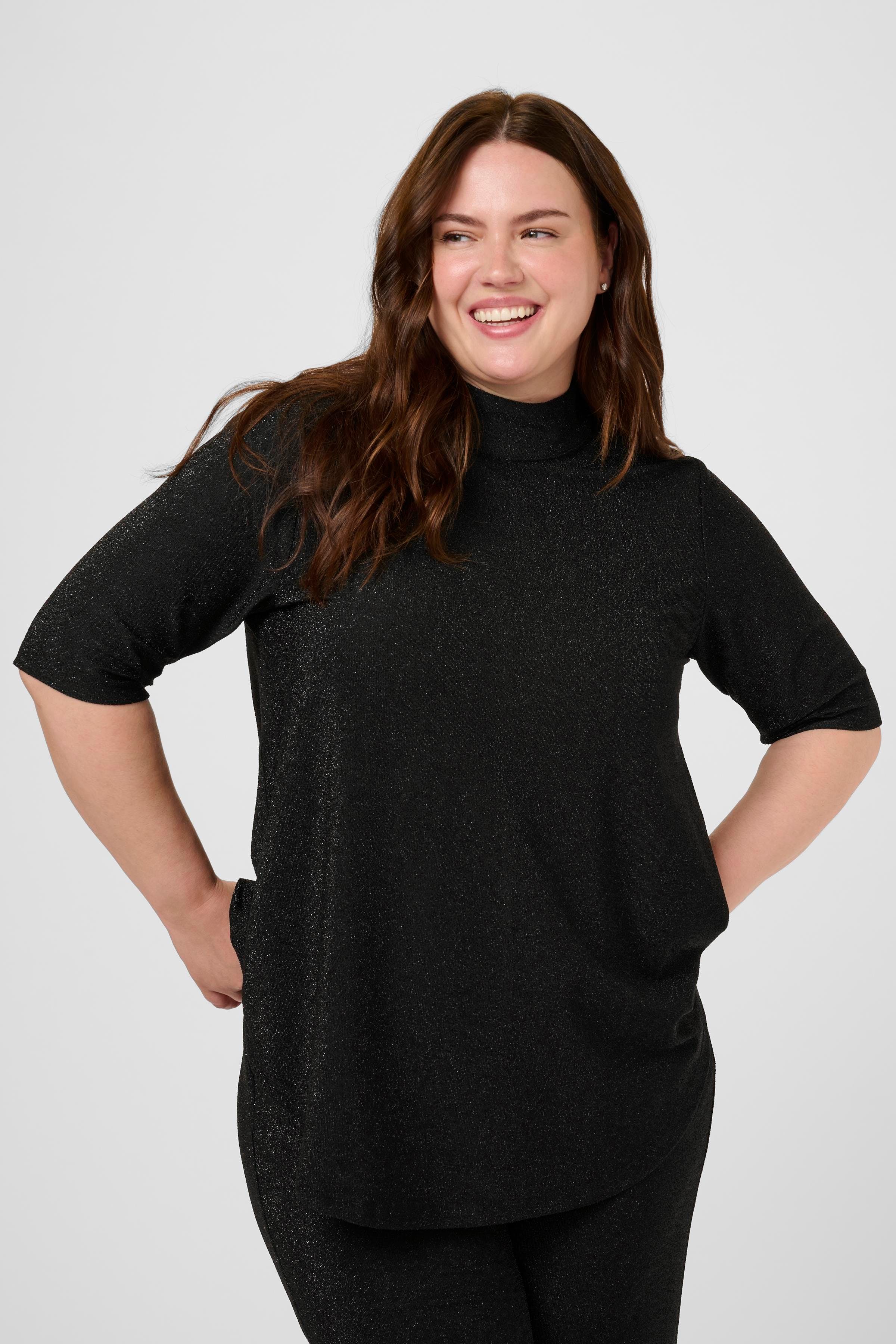 KCriana Glitzer Bluse LOOKBOOK FRONT 10583850-108721