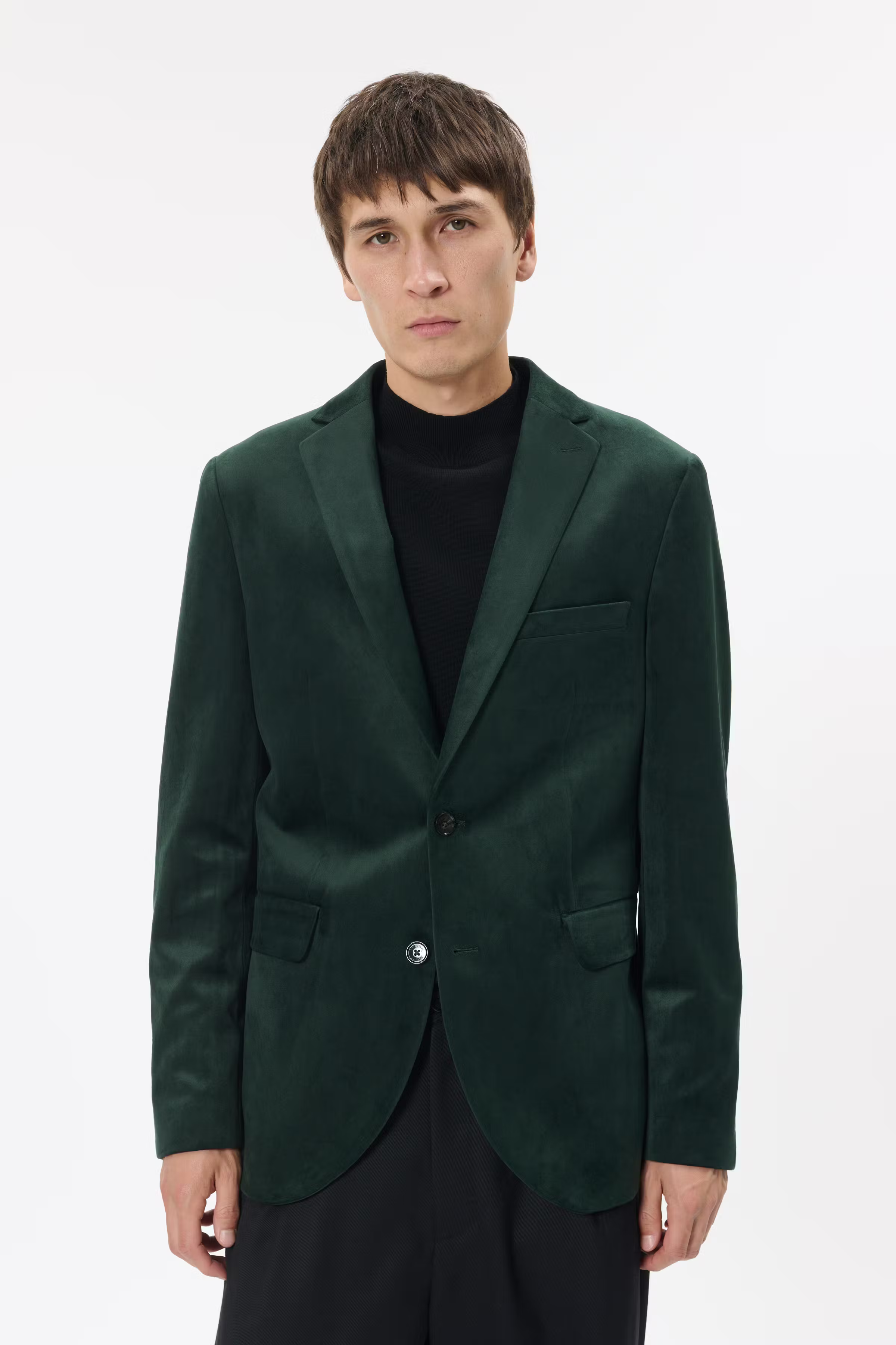 MAgeorge Velours Blazer LOOKBOOK FRONT 30205027-195350