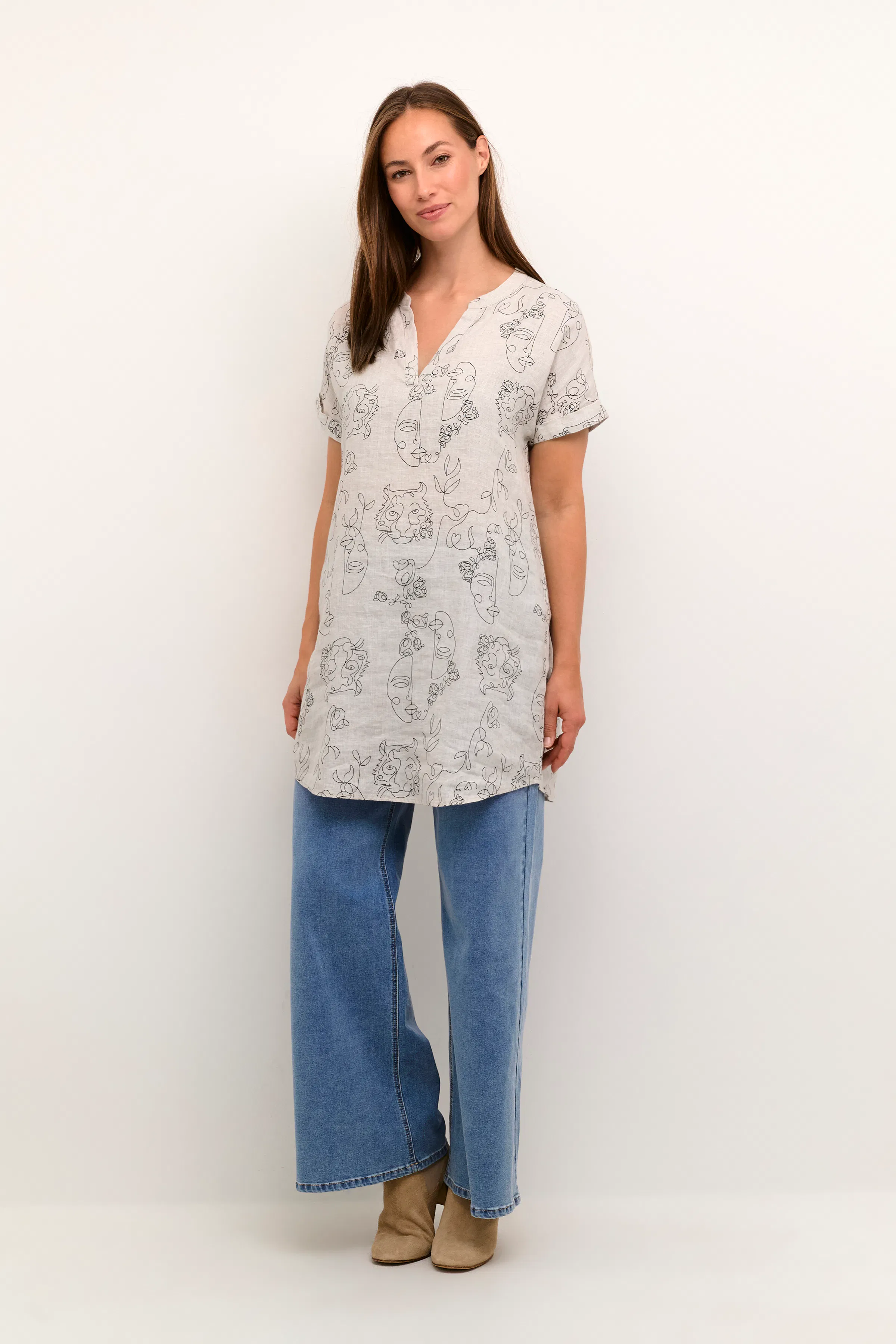 CRBellis Linen tunic LOOKBOOK FRONT 10612266-105559